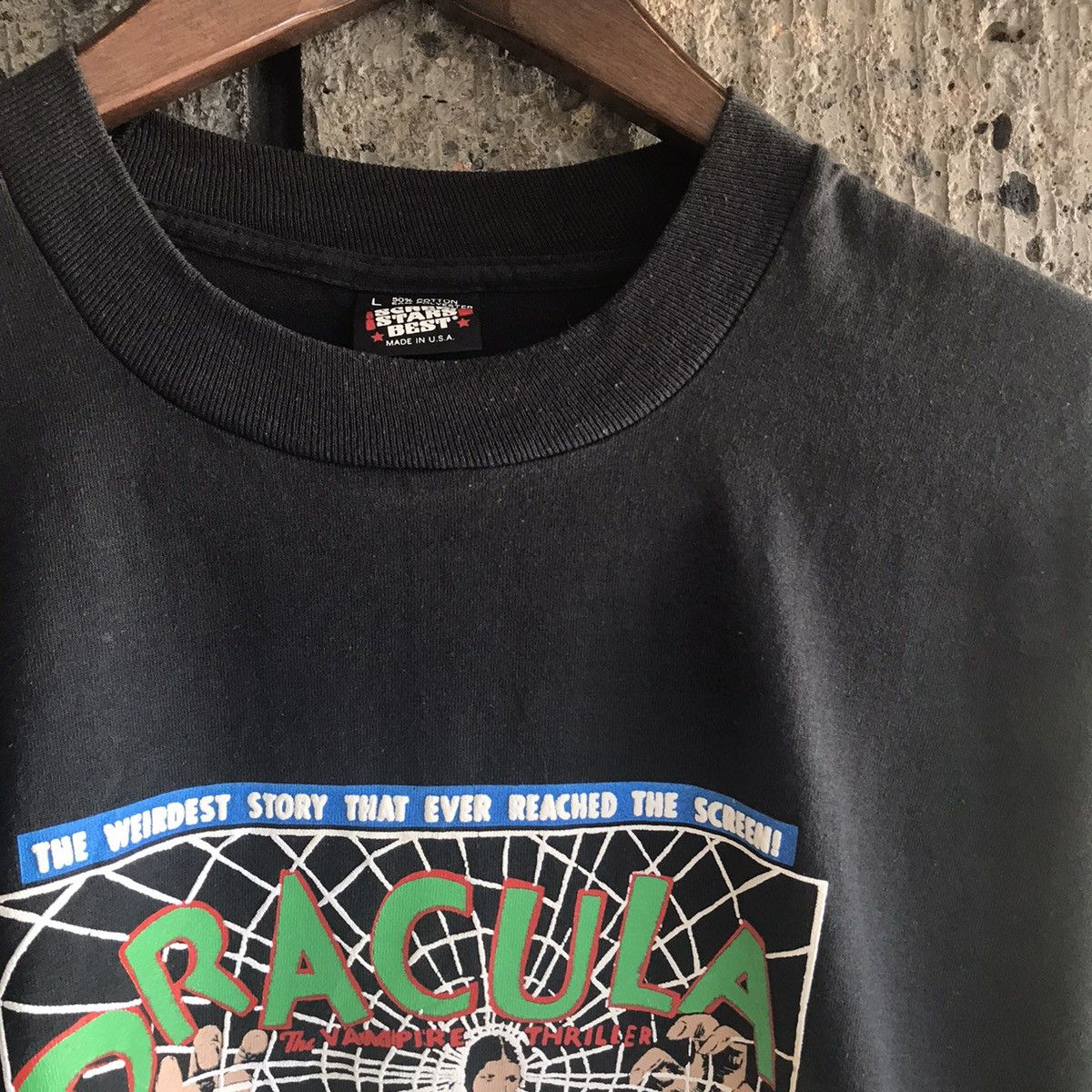 Vintage VTG ‘90s Dracula MTI Movie Promo Tee Shirt Horror Vampire Size US L / EU 52-54 / 3 - 10 Thumbnail