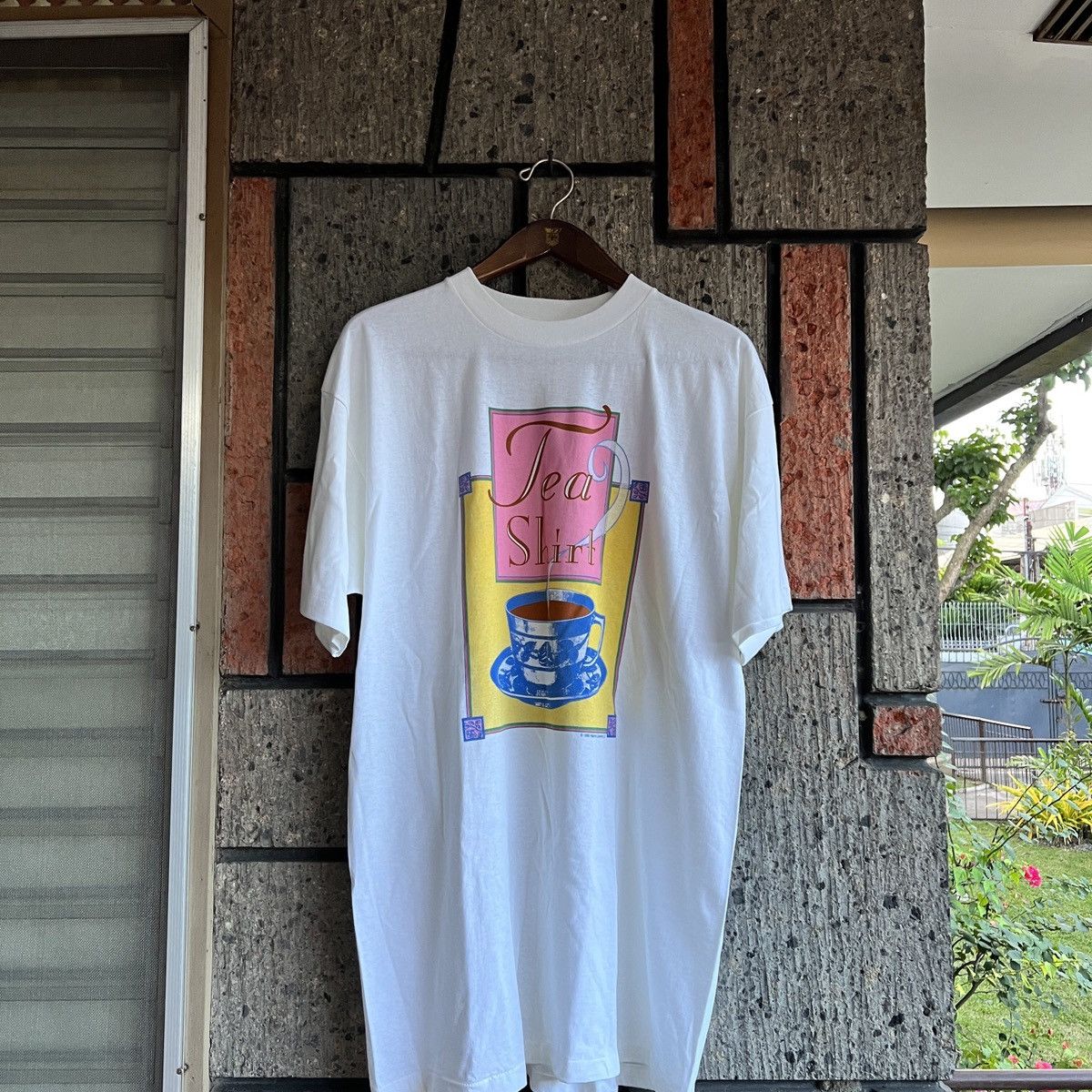 Vintage VTG 1996 “Tea Shirt” Tee Shirt Funny Art Size US XL / EU 56 / 4 - 2 Thumbnail