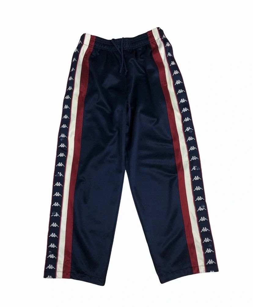 Kappa × Vintage Vintage Kappa Side Tape Button Track Bottom Size US 32 / EU 48 - 1 Thumbnail