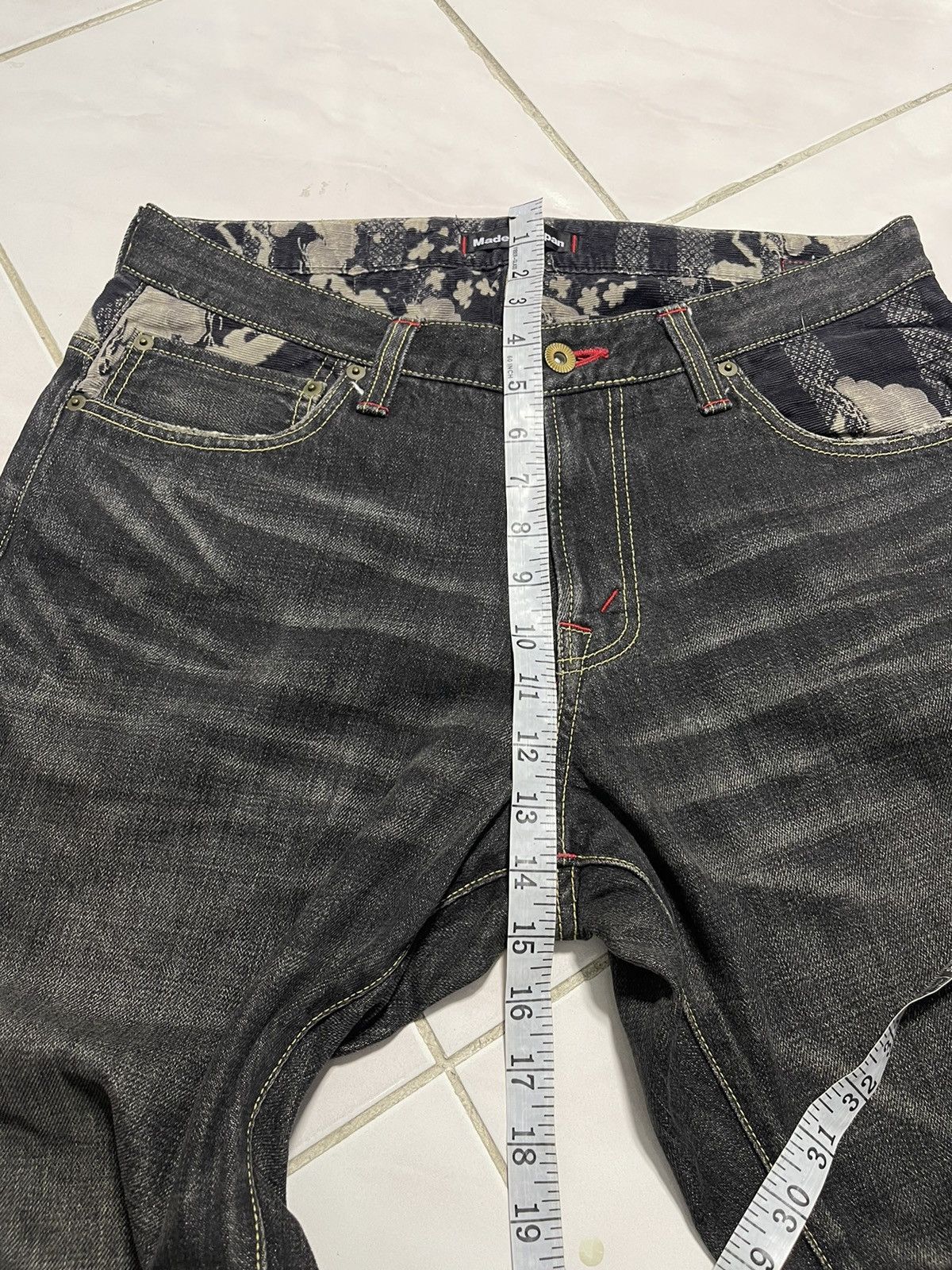 Japanese Brand Naminoritatsujin Japan Fuji Motive Jeans Size US 33 - 8 Thumbnail