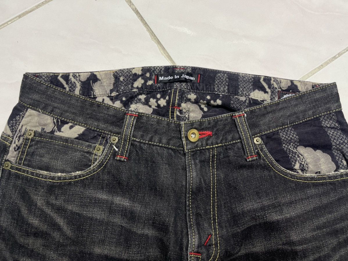 Japanese Brand Naminoritatsujin Japan Fuji Motive Jeans Size US 33 - 3 Thumbnail