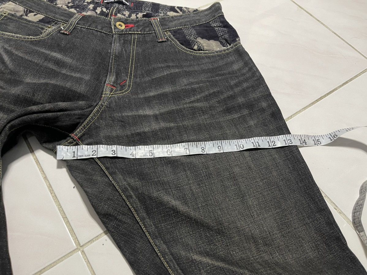 Japanese Brand Naminoritatsujin Japan Fuji Motive Jeans Size US 33 - 9 Thumbnail