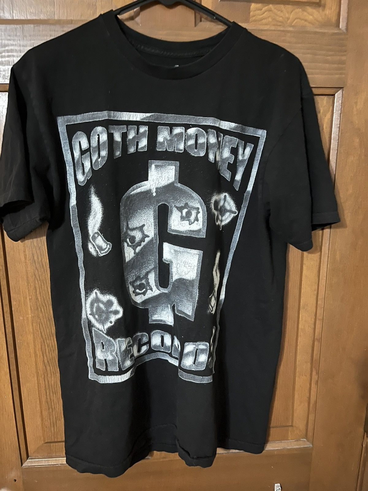 Goth Money Goth money records spray tee shirt | Grailed