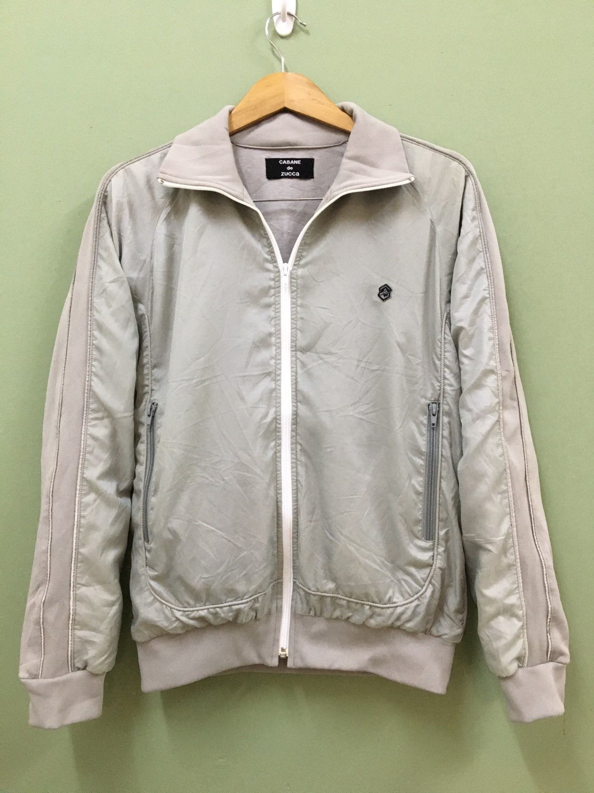 CABANE de ZUCCa ZUCCA - RUNWAY LINE TRACK TOP LIGHT ZIPPER JACKET Size US M / EU 48-50 / 2 - 2 Thumbnail