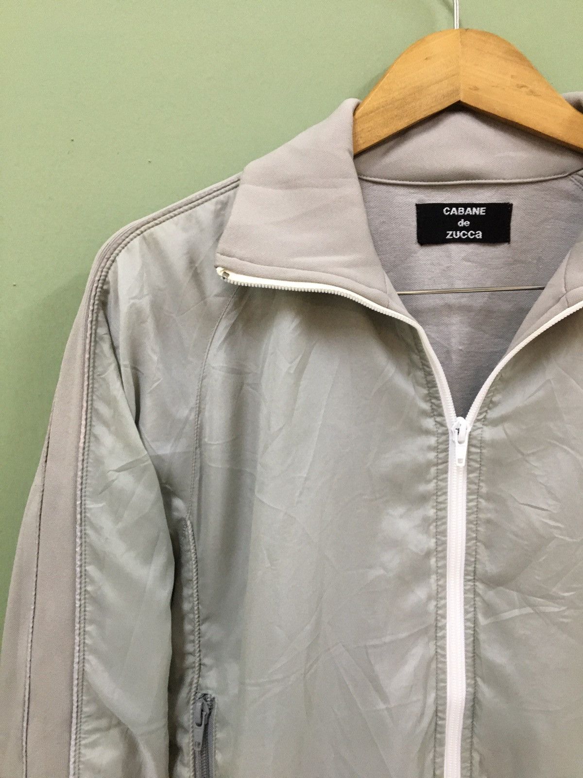 CABANE de ZUCCa ZUCCA - RUNWAY LINE TRACK TOP LIGHT ZIPPER JACKET Size US M / EU 48-50 / 2 - 4 Thumbnail