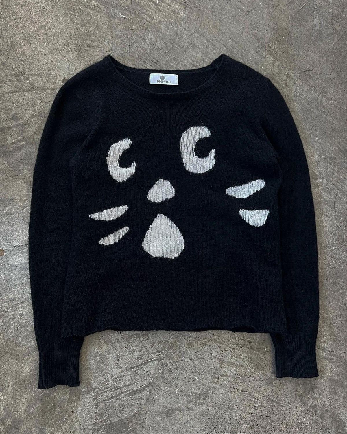 Issey Miyake × Ne-Net Ne-Net x Issey Miyaka Nya Cat Motif Sweater Size US S / EU 44-46 / 1 - 1 Thumbnail