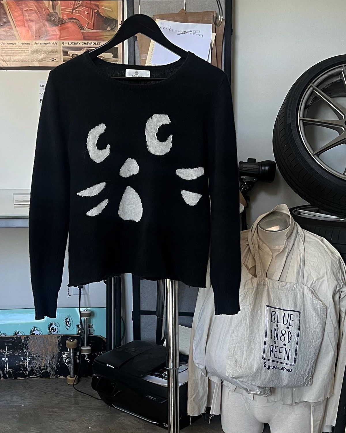 Issey Miyake × Ne-Net Ne-Net x Issey Miyaka Nya Cat Motif Sweater Size US S / EU 44-46 / 1 - 3 Thumbnail
