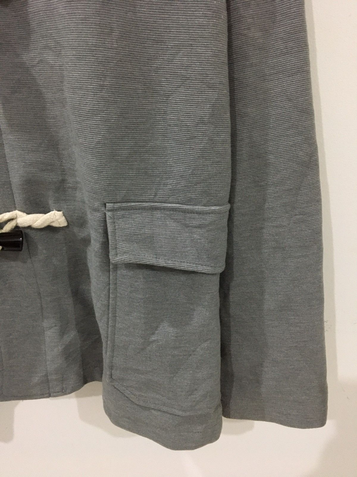 Japanese Brand PLUS ONE - DUFFLE HOODIES TOGGLE FASTENINGS BUTTON & ZIPPER Size US L / EU 52-54 / 3 - 4 Thumbnail
