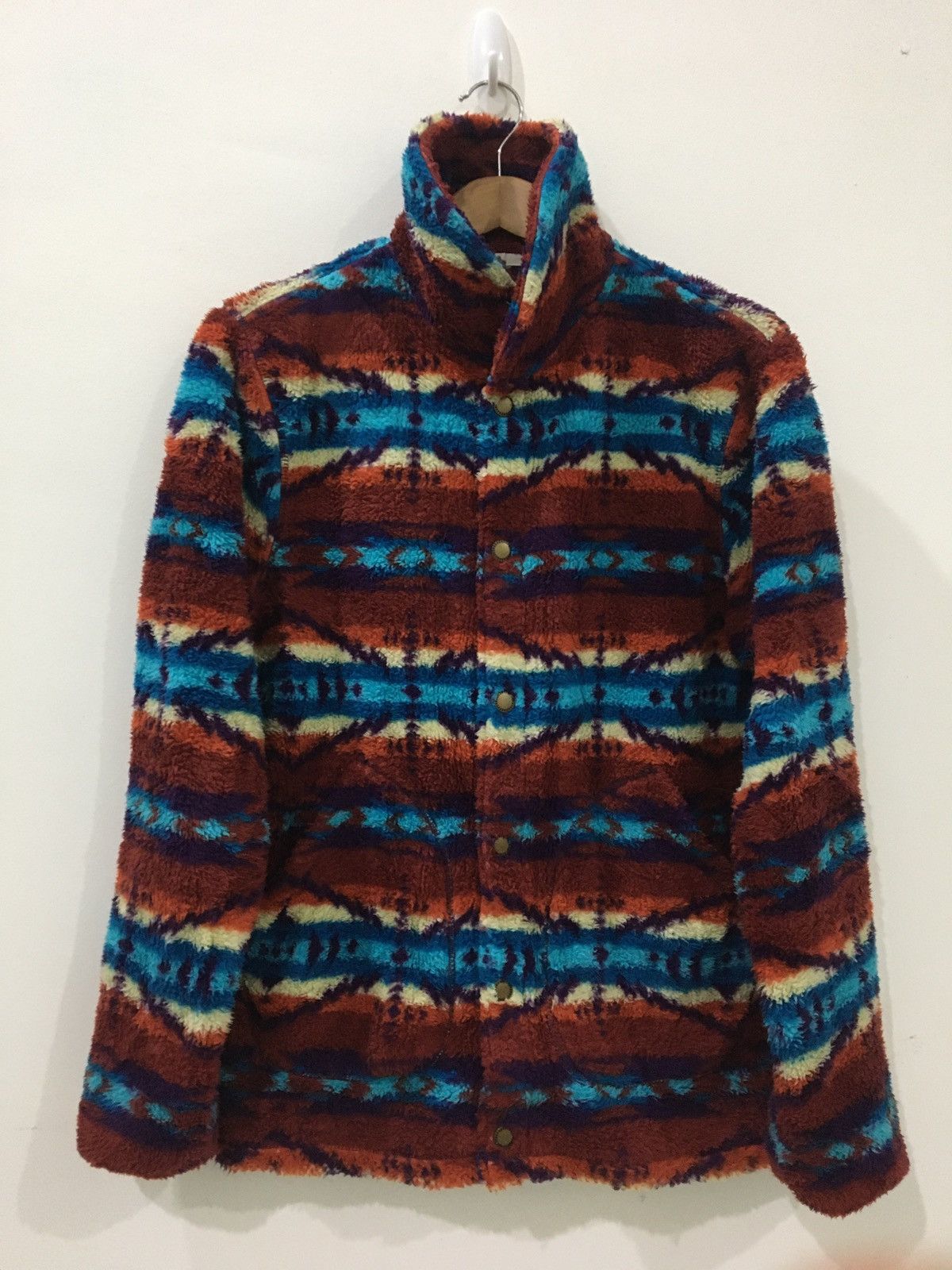 Japanese Brand UNBRAND JAPANESE BRAND COLOURFUL ART TRIBE FLEECE JACKET Size US L / EU 52-54 / 3 - 1 Thumbnail