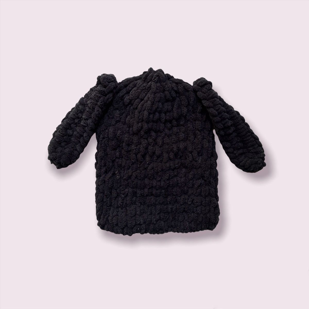 Handmade Handmade Knitted Balaclava Bunny Rabbit Style Tiktok Size ONE SIZE - 4 Thumbnail