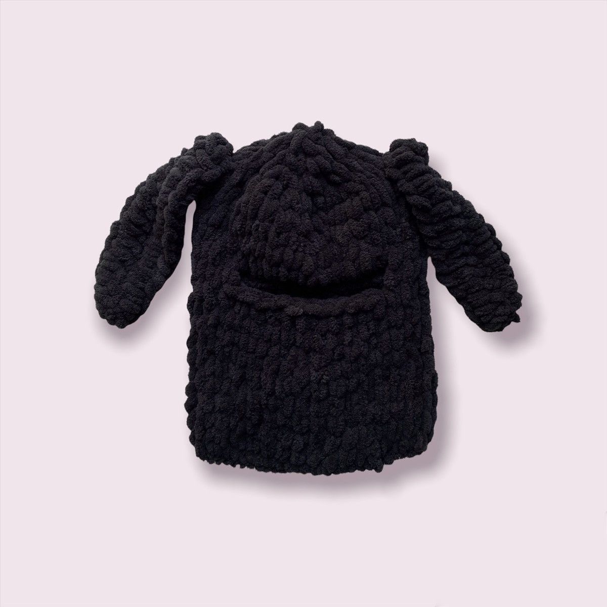 Handmade Handmade Knitted Balaclava Bunny Rabbit Style Tiktok Size ONE SIZE - 3 Thumbnail