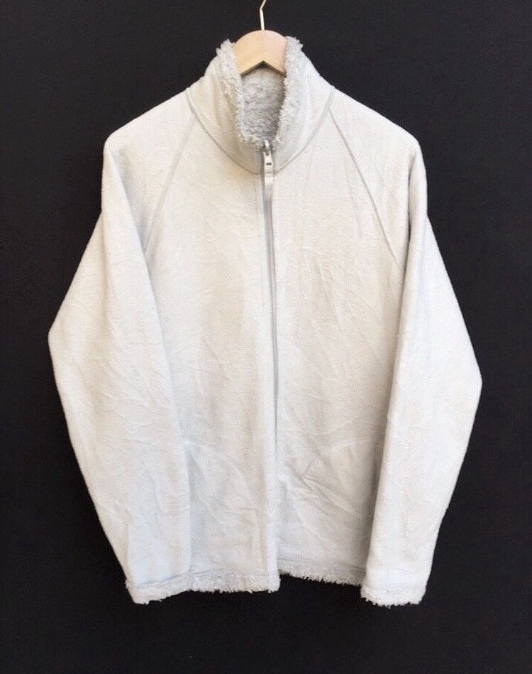 image of Uniqlo Fleece Jacket Faux Fur Inside in White, Men's (Size Medium)