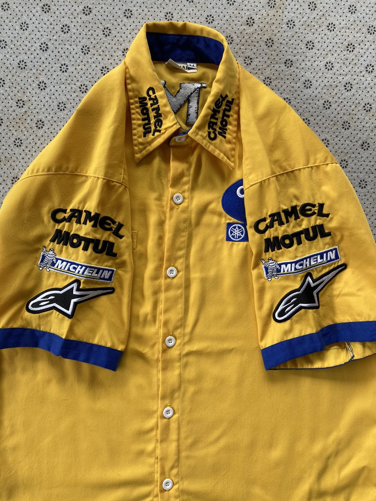 Yamaha VINTAGE 1990s CAMEL YAMAHA BUTTON UP SHIRT Size US M / EU 48-50 / 2 - 6 Thumbnail