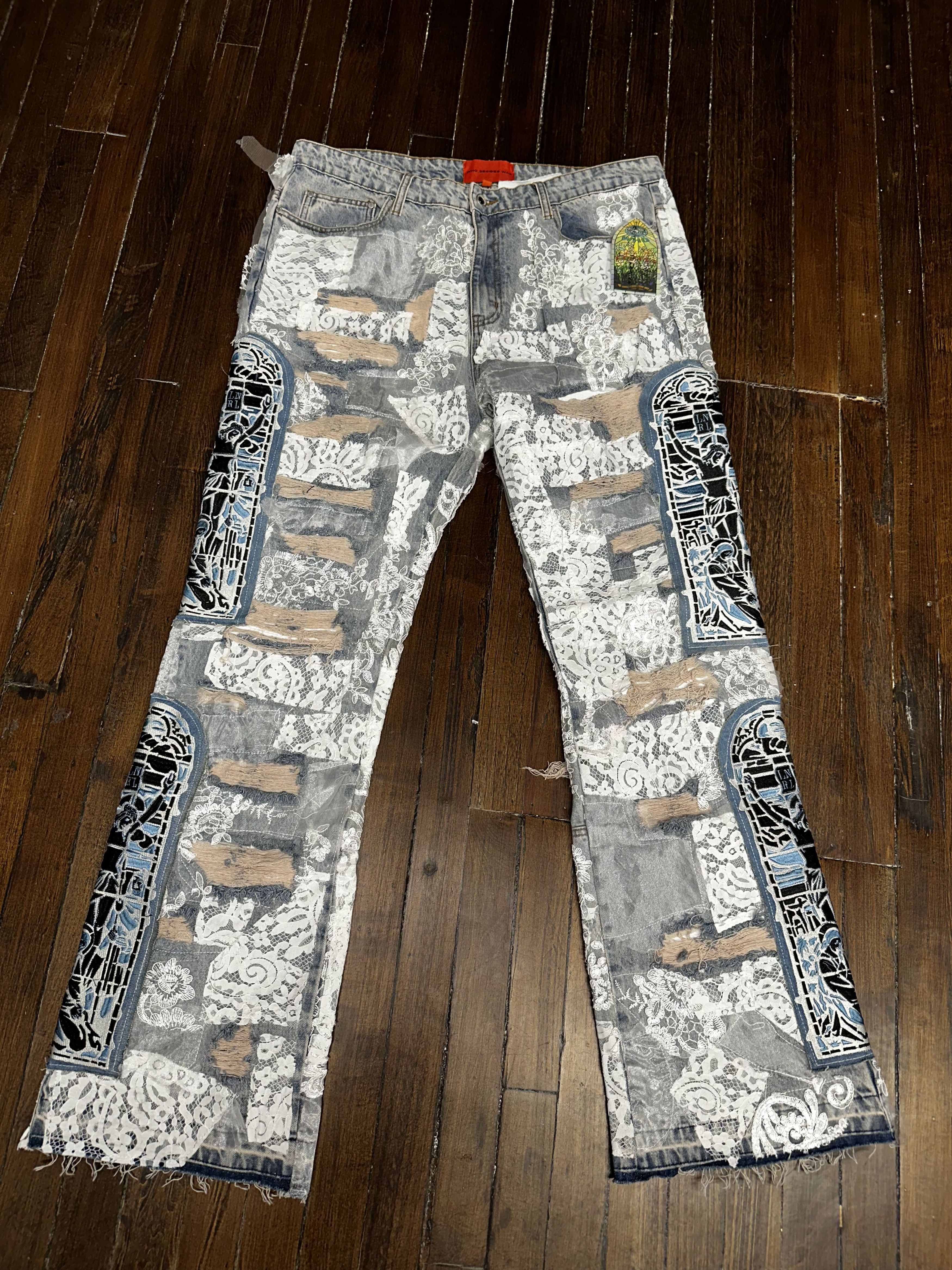 Who Decides War ALTAR LACE FUSION DENIM Size US 38 / EU 54 - 2 Thumbnail