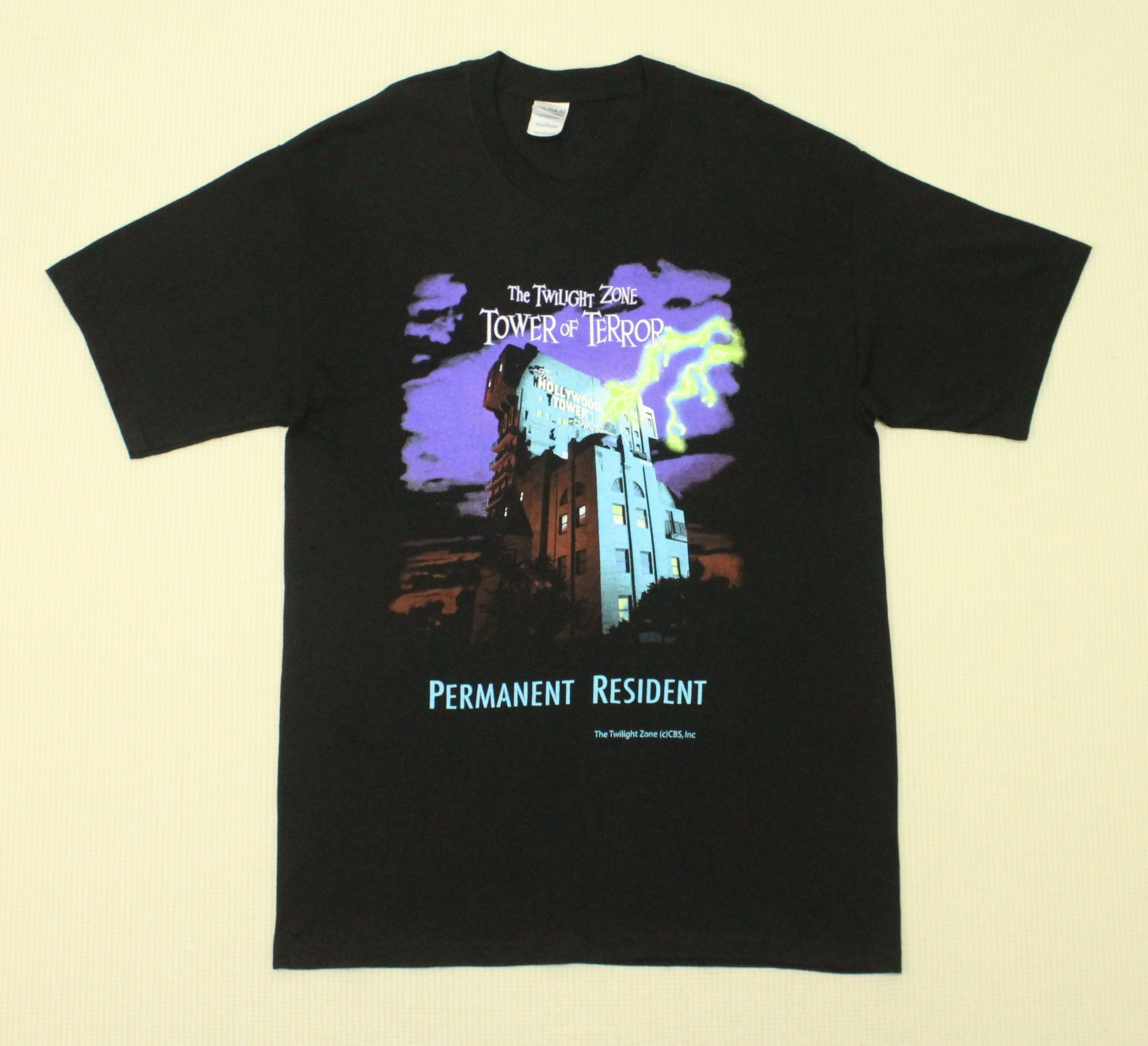 Disney × Vintage Vintage THE TWILIGHT ZONE TOWER OF TERROR T Shirt Size US L / EU 52-54 / 3 - 6 Thumbnail