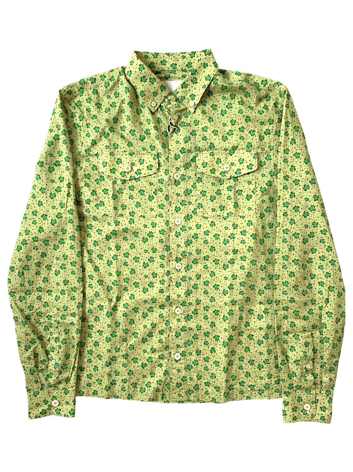 image of Prada Graphic Print Button Down Shirt, Men's (Size Small)