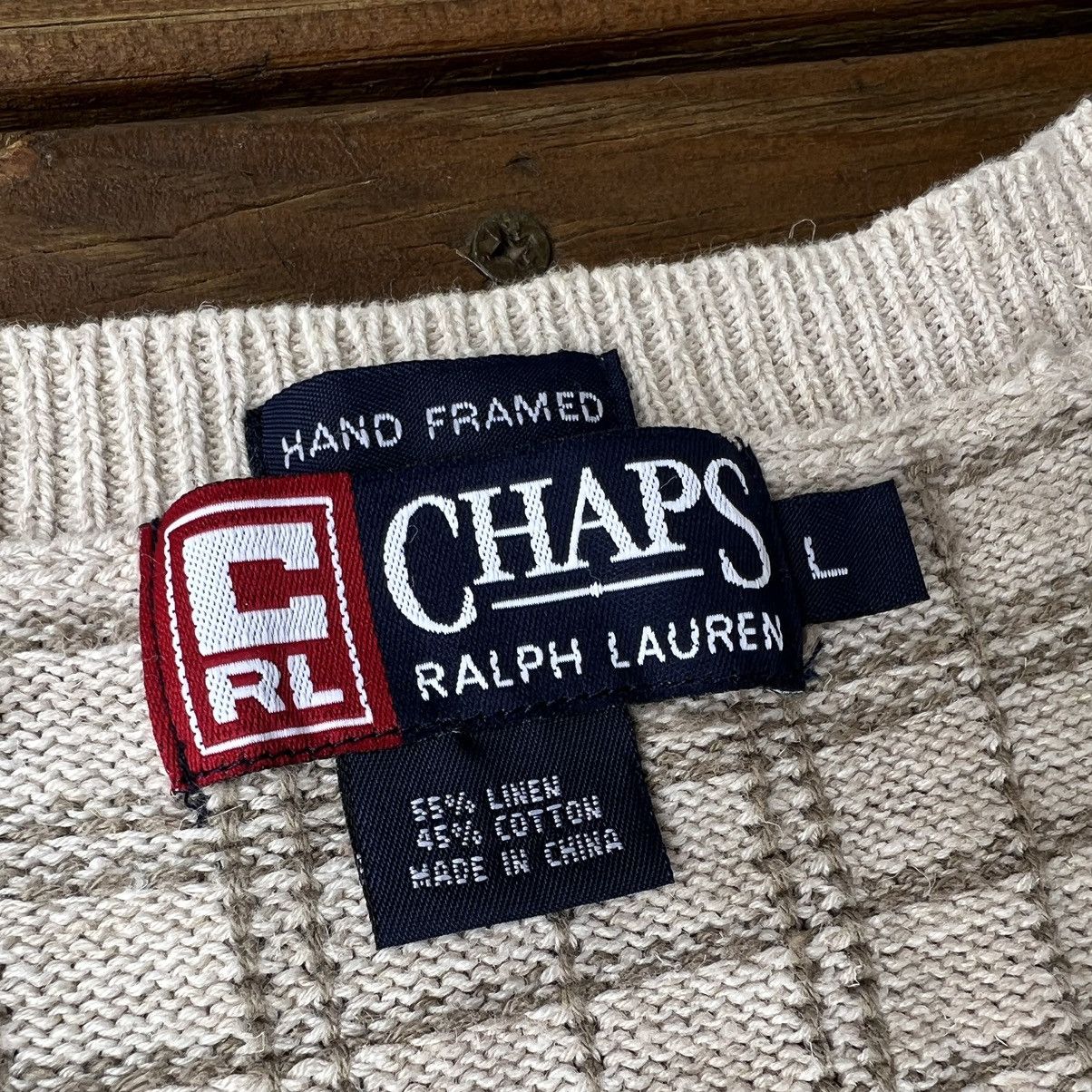 Chaps Ralph Lauren × Vintage Vintage 2000’s Chaps Ralph Lauren Striped Knit Sweater Vest Size US L / EU 52-54 / 3 - 3 Thumbnail