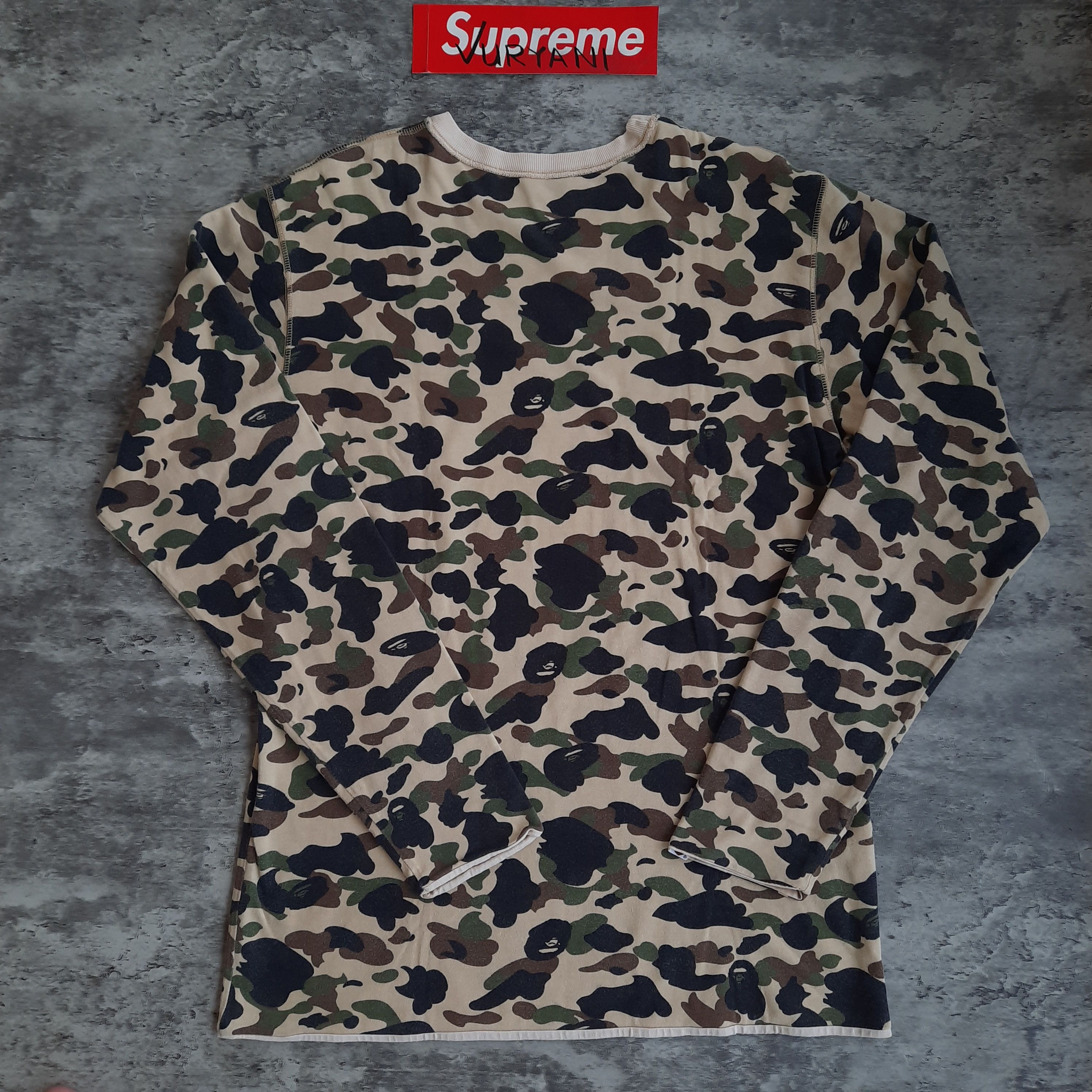 Bape × Vintage 1st Camo Reversible Long Sleeve Tee Size US M / EU 48-50 / 2 - 2 Thumbnail