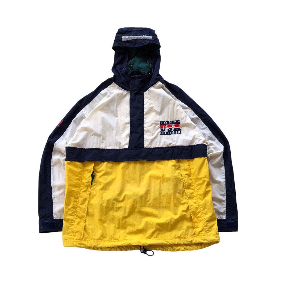 Tommy Hilfiger Anorak Parka Men's XL polyester navy blue type Vintage Second Hand