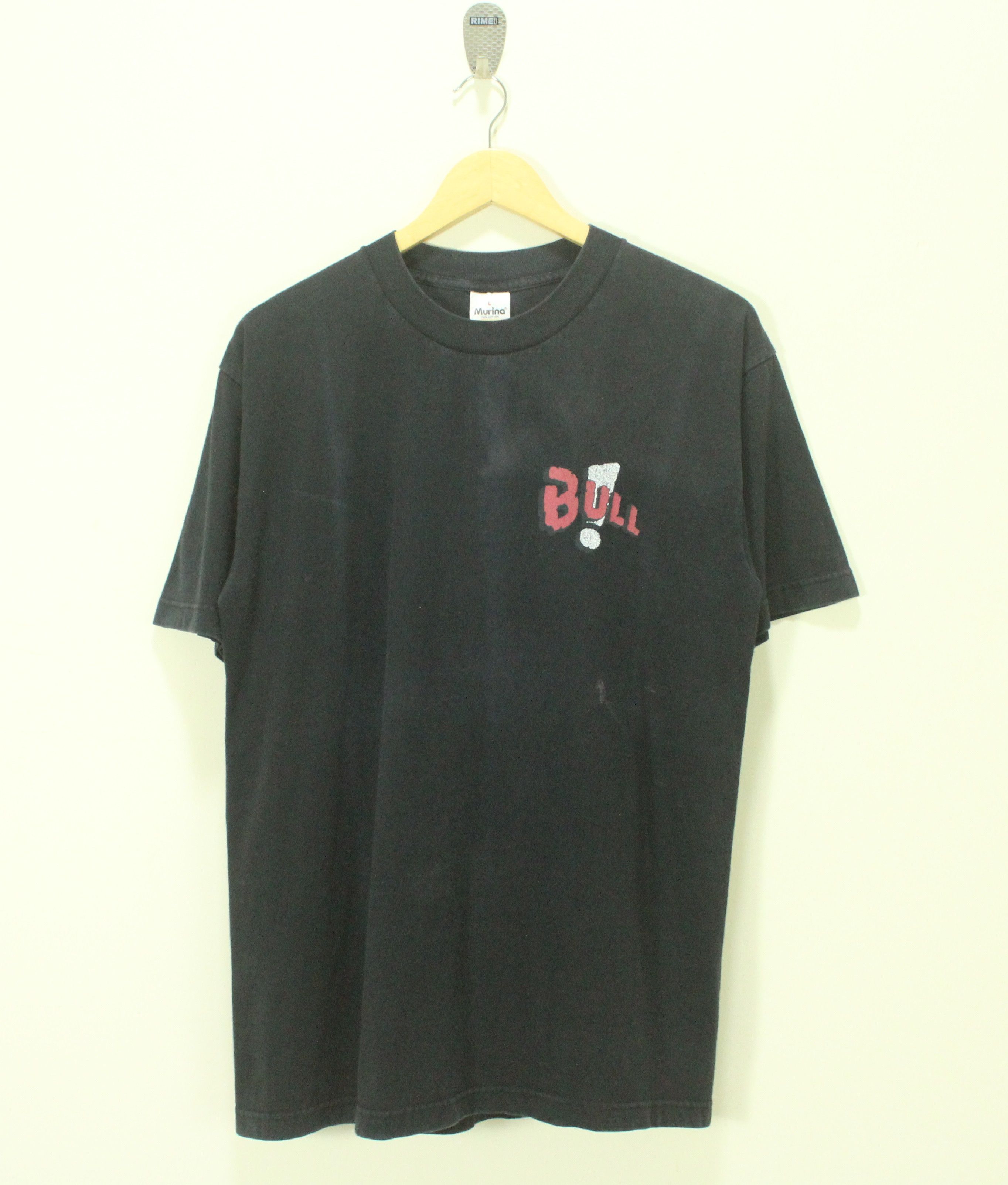 Vintage Vintage 90s BULL T Shirt Nightmare Sunfaded Distressed Shirt Size US L / EU 52-54 / 3 - 2 Thumbnail