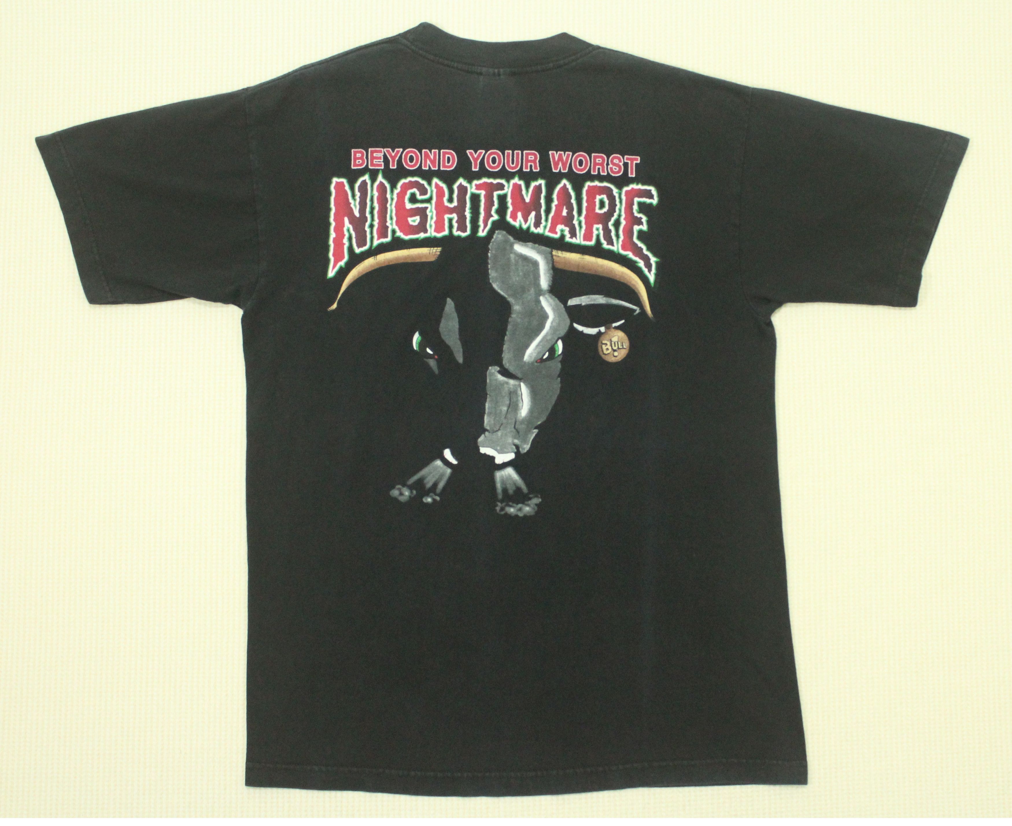 Vintage Vintage 90s BULL T Shirt Nightmare Sunfaded Distressed Shirt Size US L / EU 52-54 / 3 - 9 Thumbnail