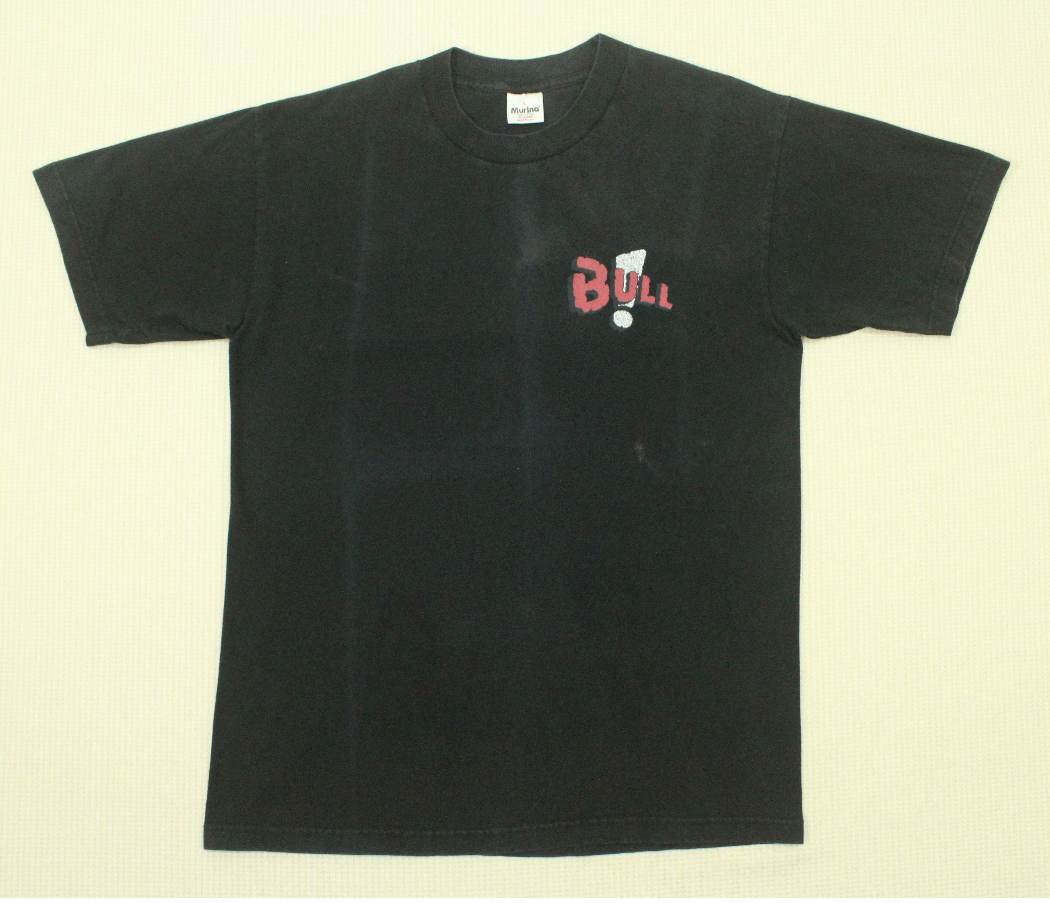 Vintage Vintage 90s BULL T Shirt Nightmare Sunfaded Distressed Shirt Size US L / EU 52-54 / 3 - 3 Thumbnail