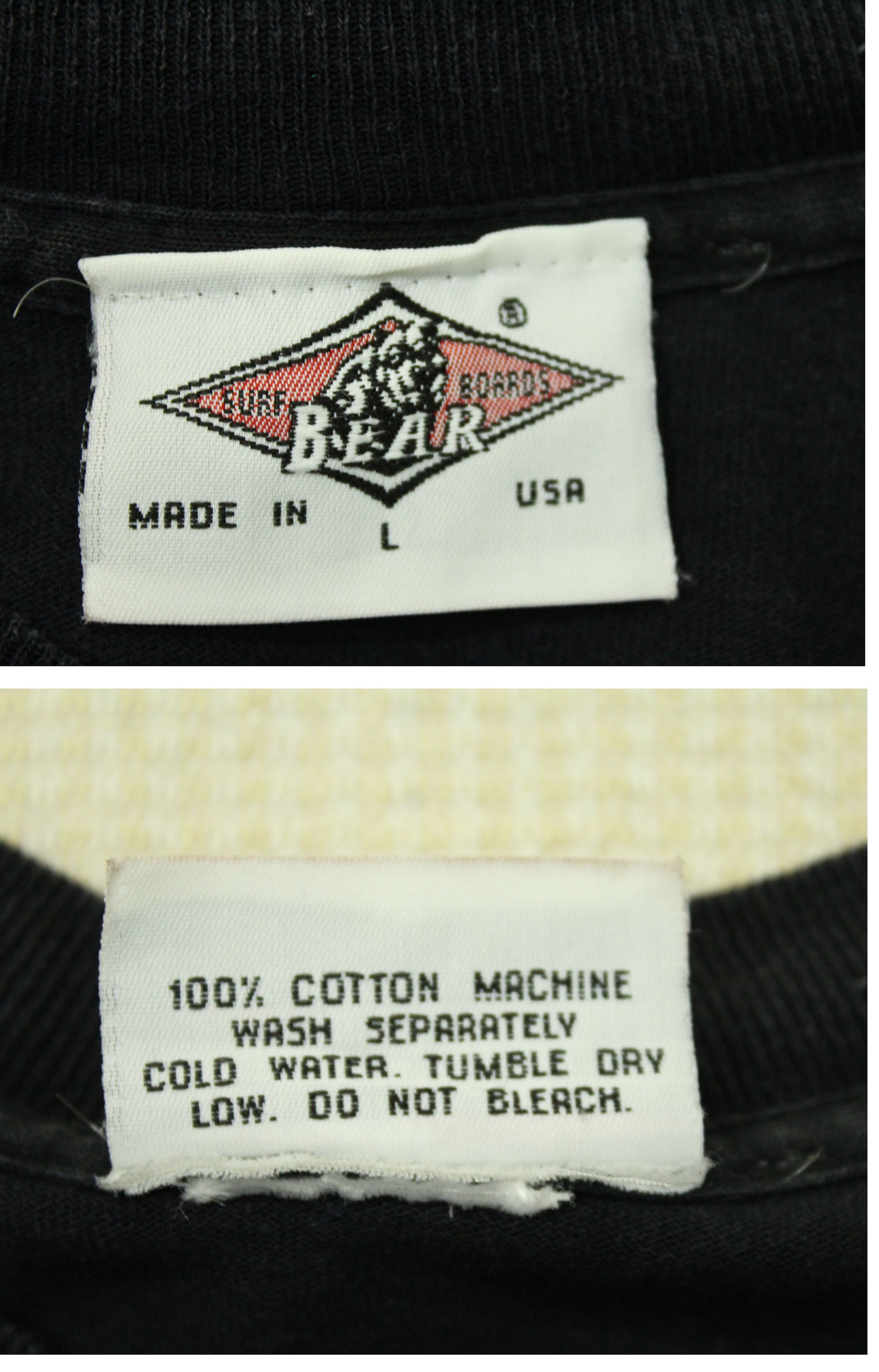 Vintage Vintage 90s BEAR T Shirt Surf Skate Punk Grunge Size US L / EU 52-54 / 3 - 10 Thumbnail