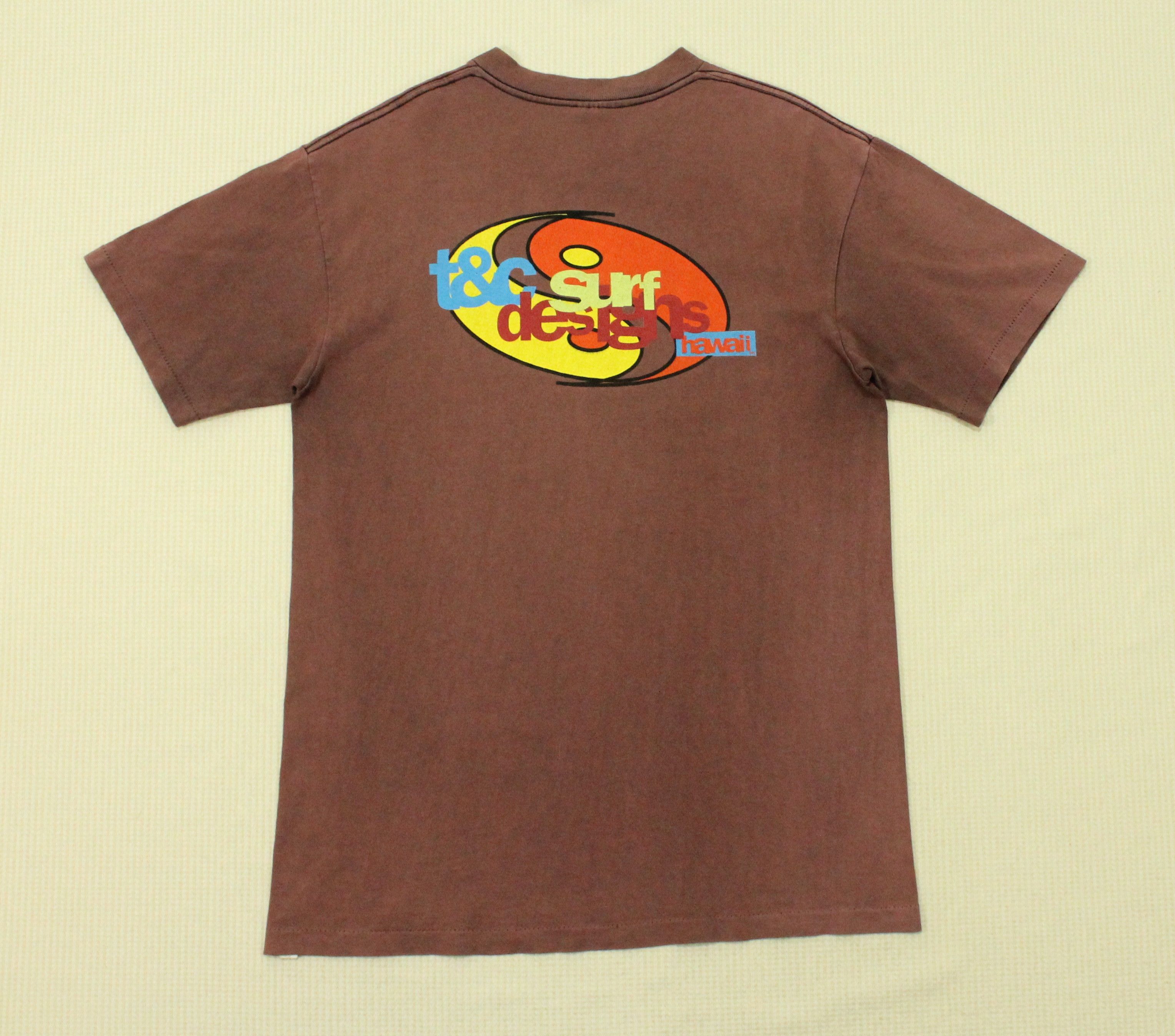 Vintage Vintage 90s T&C SURF T Shirt Faded Distressed Surf Size US M / EU 48-50 / 2 - 6 Thumbnail