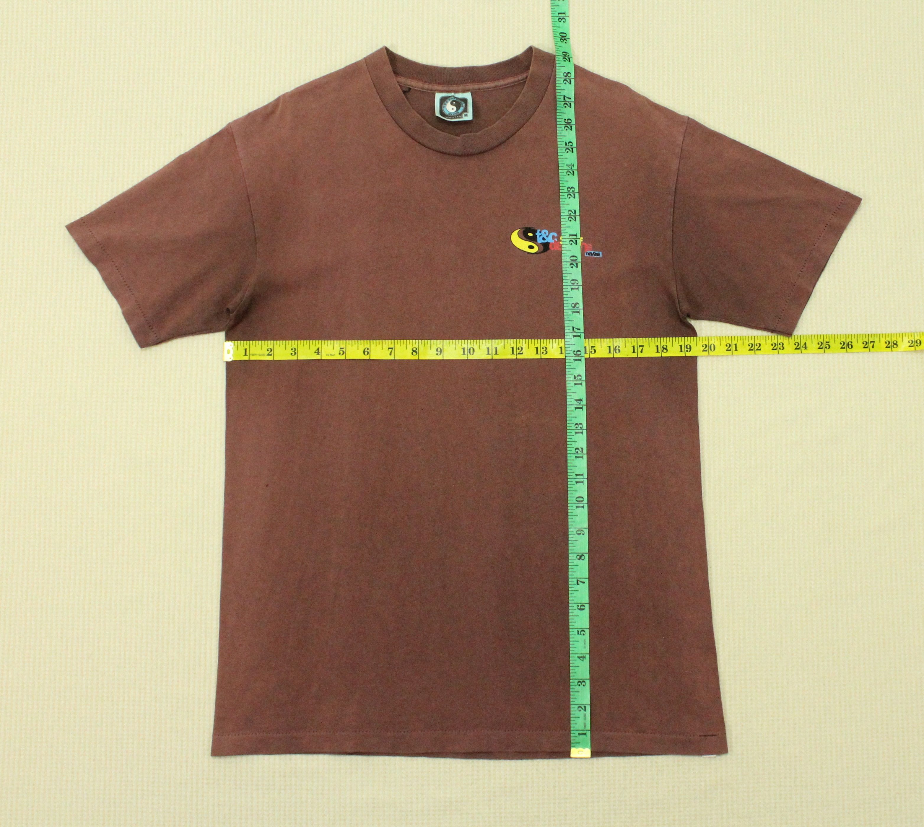 Vintage Vintage 90s T&C SURF T Shirt Faded Distressed Surf Size US M / EU 48-50 / 2 - 11 Thumbnail
