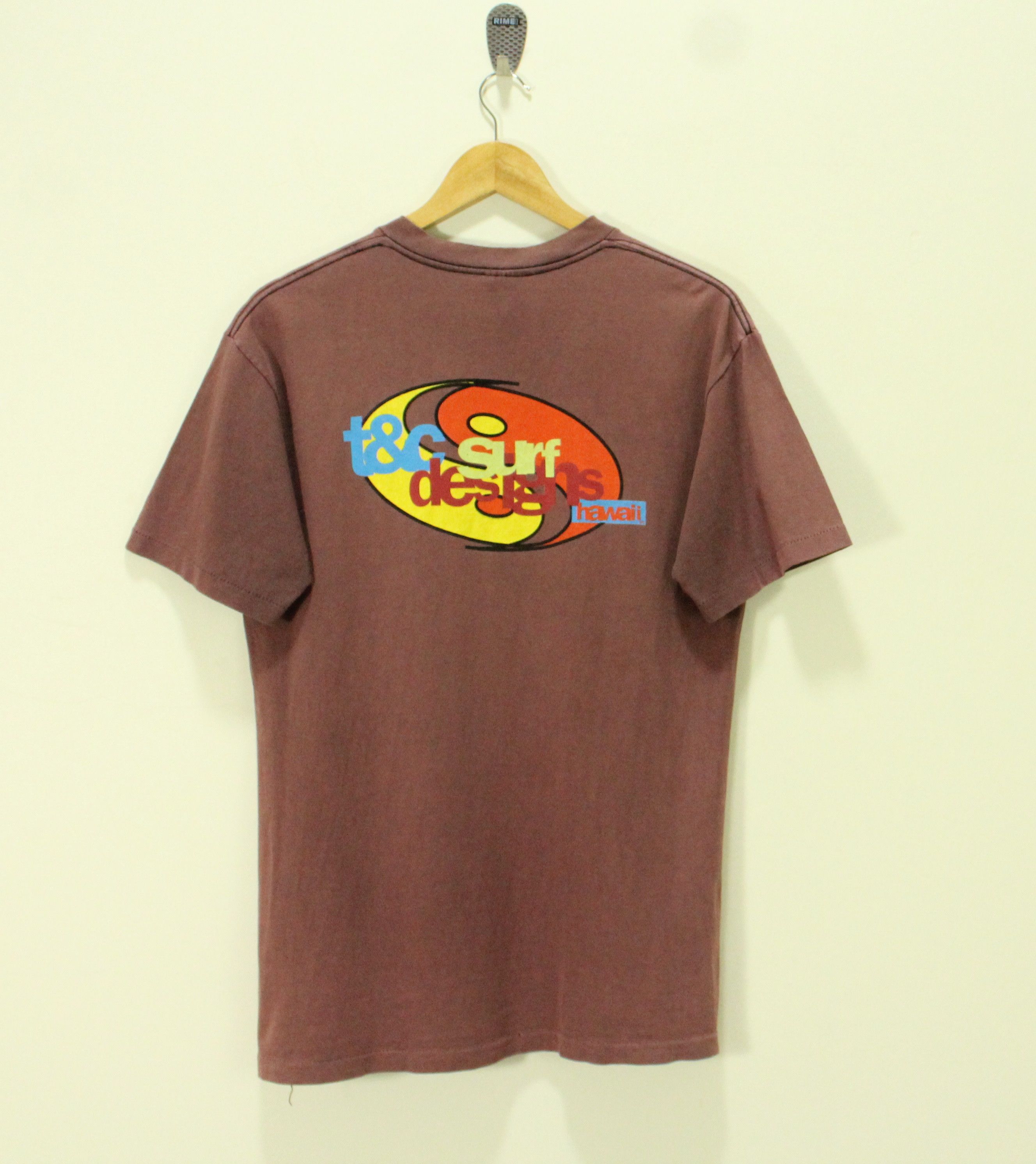Vintage Vintage 90s T&C SURF T Shirt Faded Distressed Surf Size US M / EU 48-50 / 2 - 1 Thumbnail