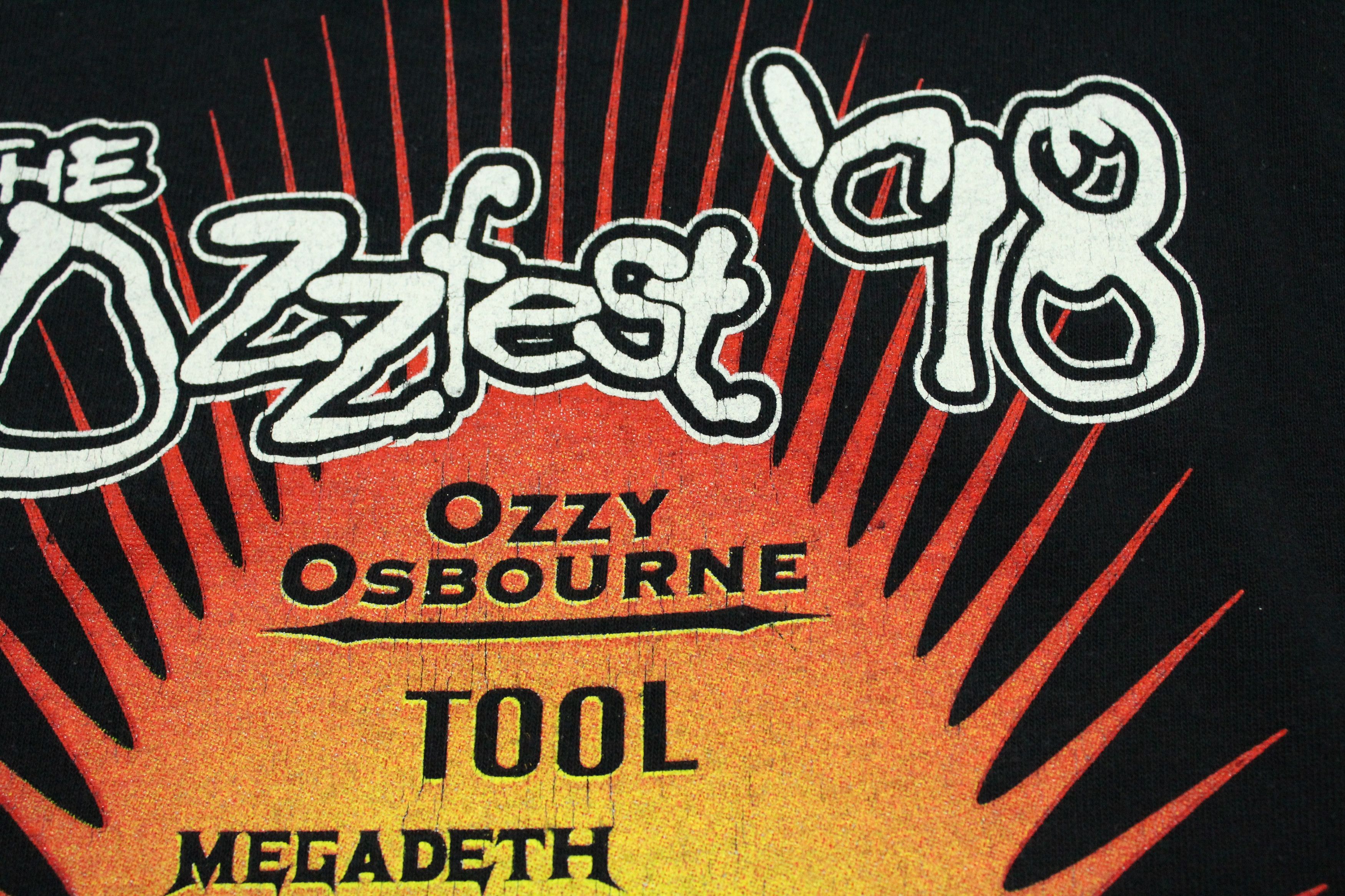Vintage 90s OZZ FEST T Shirt Ozzy Osbourne Black Sabbath