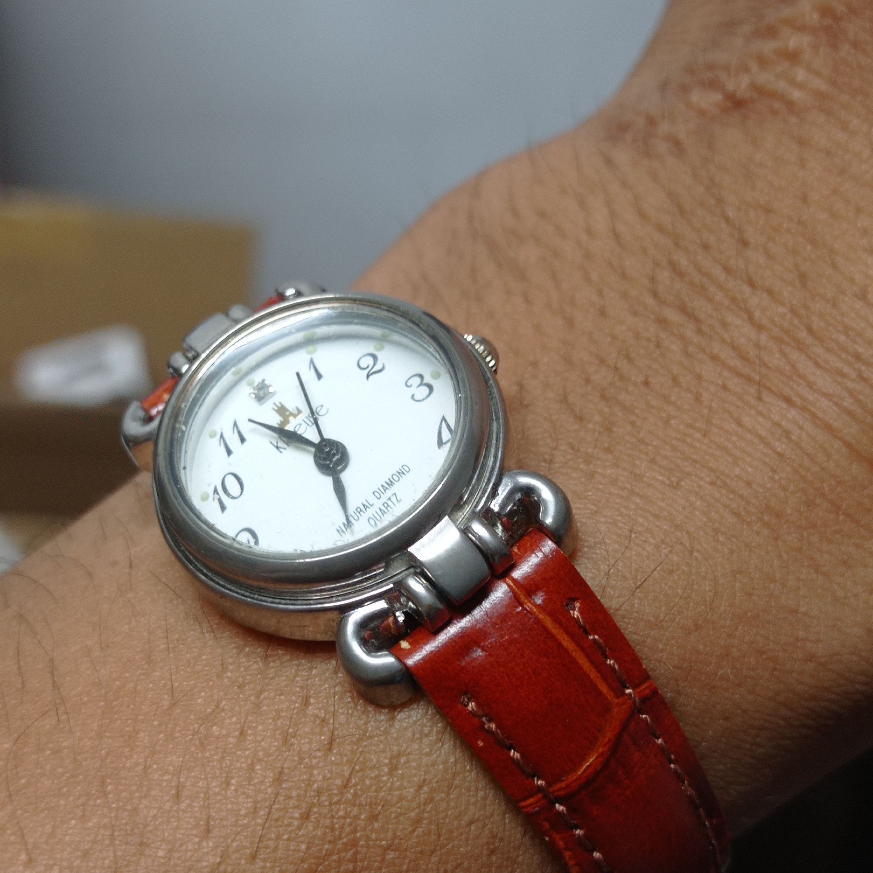 Japanese Brand Luxury Ladies Watch by "KLAEUSE" (Natural Diamond SK306-F) Size ONE SIZE - 4 Thumbnail