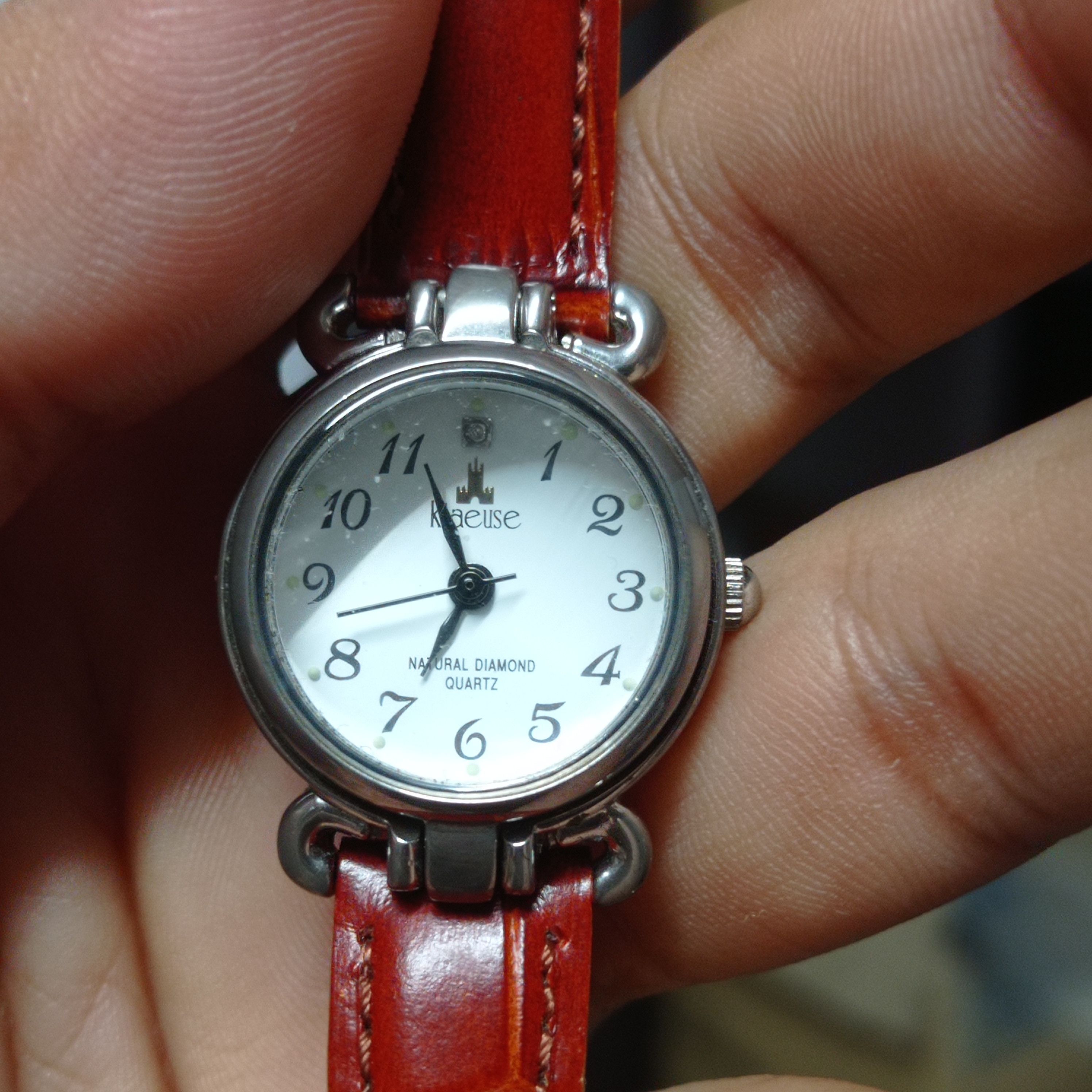 Japanese Brand Luxury Ladies Watch by "KLAEUSE" (Natural Diamond SK306-F) Size ONE SIZE - 5 Thumbnail