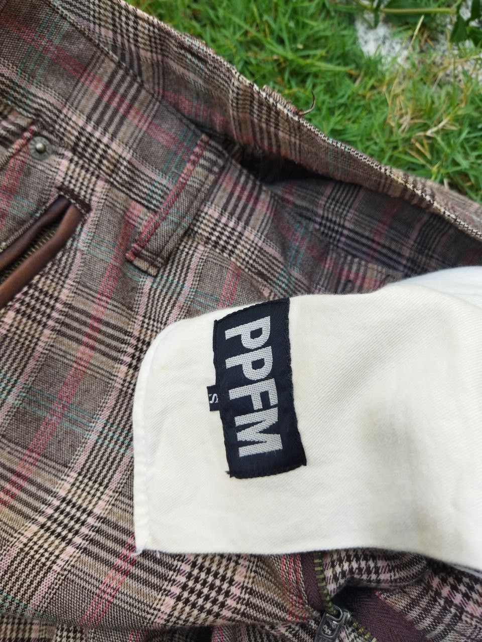 PPFM Vintage PPFM Japan Checkered 8 Pocket Cargo Pants Size US 30 / EU 46 - 10 Thumbnail