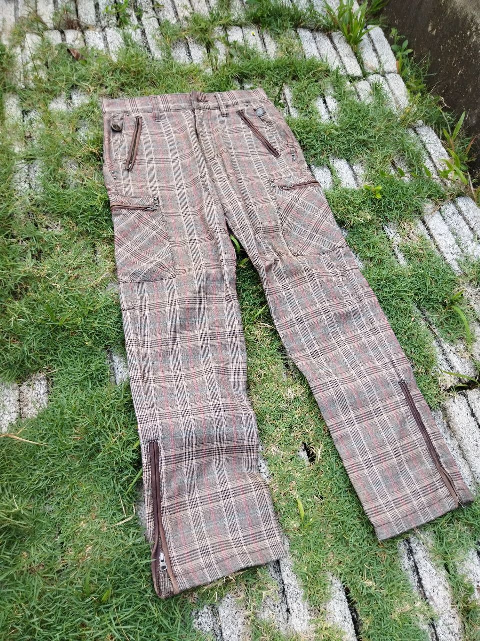 PPFM Vintage PPFM Japan Checkered 8 Pocket Cargo Pants Size US 30 / EU 46 - 3 Thumbnail