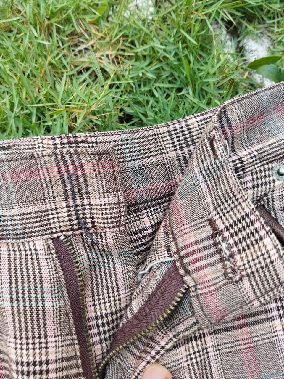 PPFM Vintage PPFM Japan Checkered 8 Pocket Cargo Pants Size US 30 / EU 46 - 7 Thumbnail