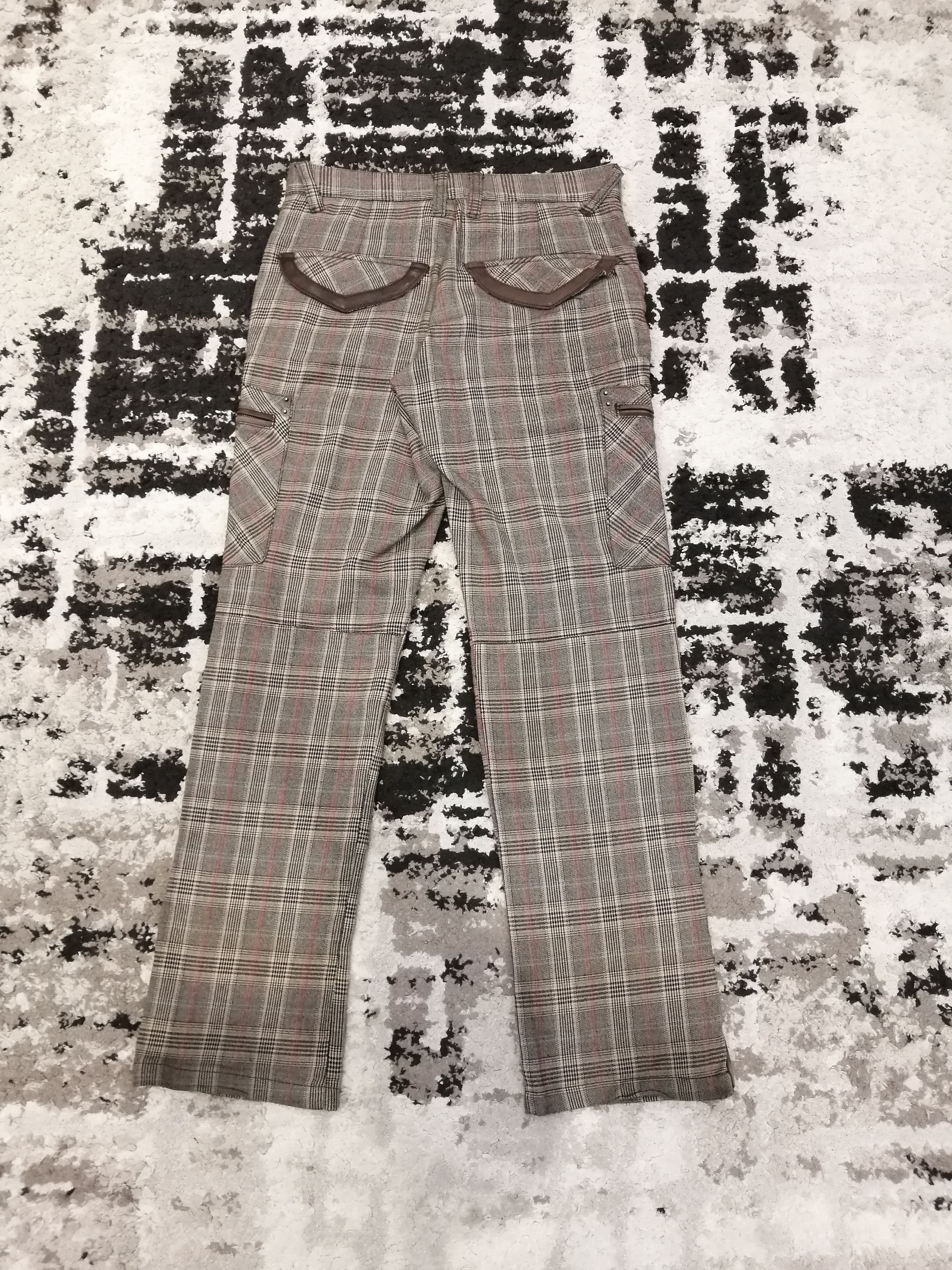 PPFM Vintage PPFM Japan Checkered 8 Pocket Cargo Pants Size US 30 / EU 46 - 14 Thumbnail
