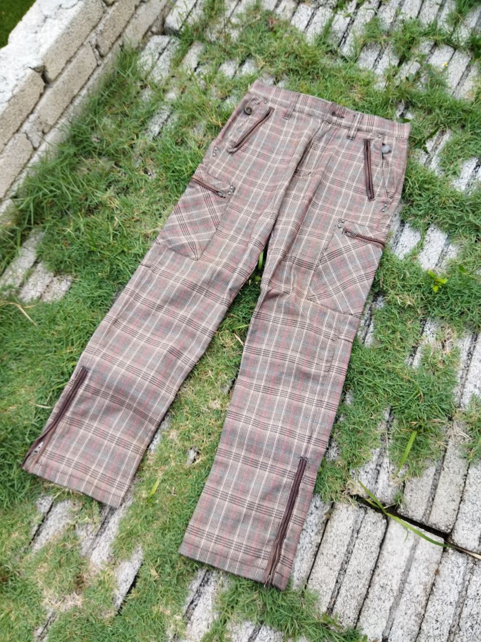 PPFM Vintage PPFM Japan Checkered 8 Pocket Cargo Pants Size US 30 / EU 46 - 2 Thumbnail