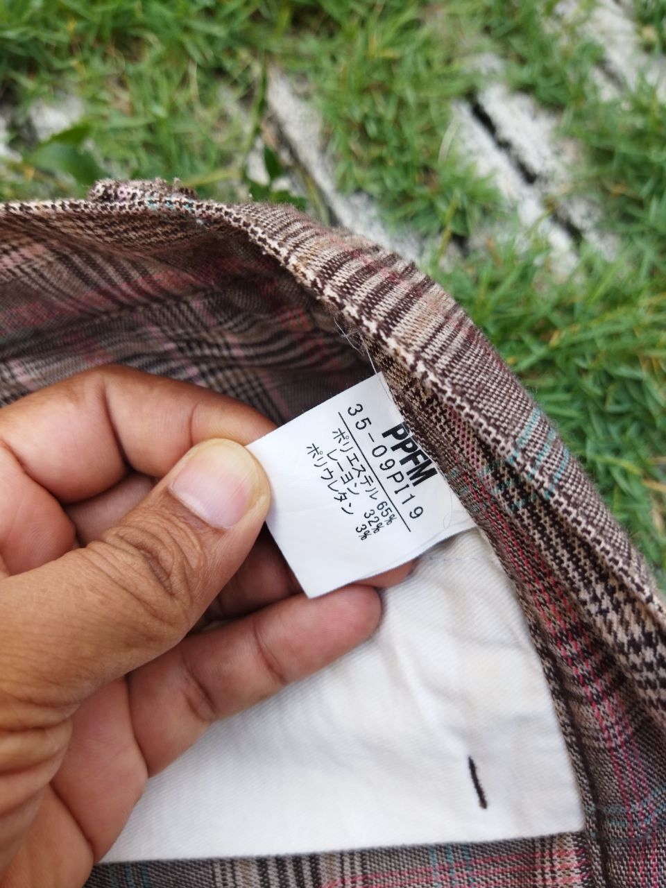PPFM Vintage PPFM Japan Checkered 8 Pocket Cargo Pants Size US 30 / EU 46 - 8 Thumbnail