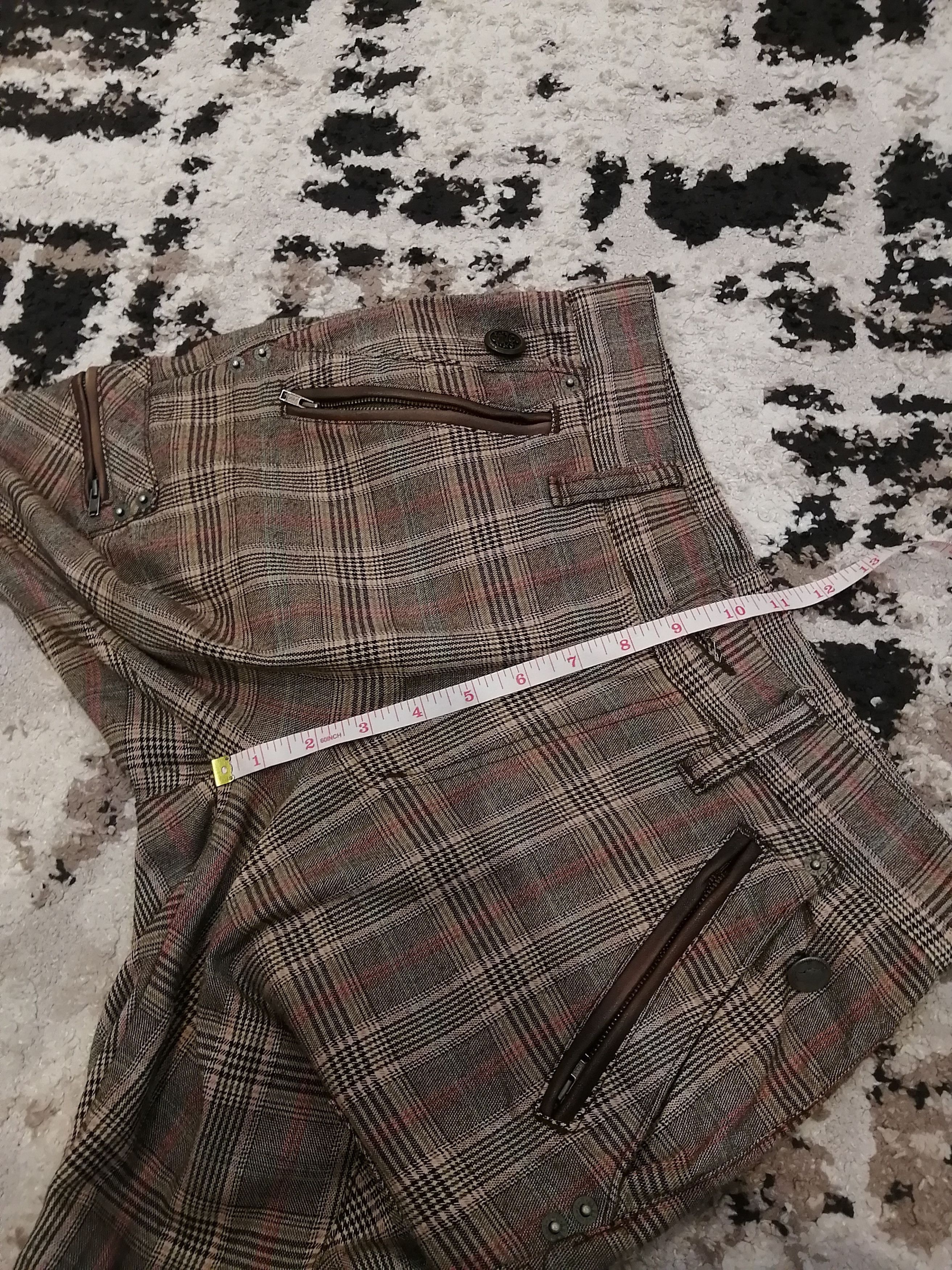 PPFM Vintage PPFM Japan Checkered 8 Pocket Cargo Pants Size US 30 / EU 46 - 15 Thumbnail