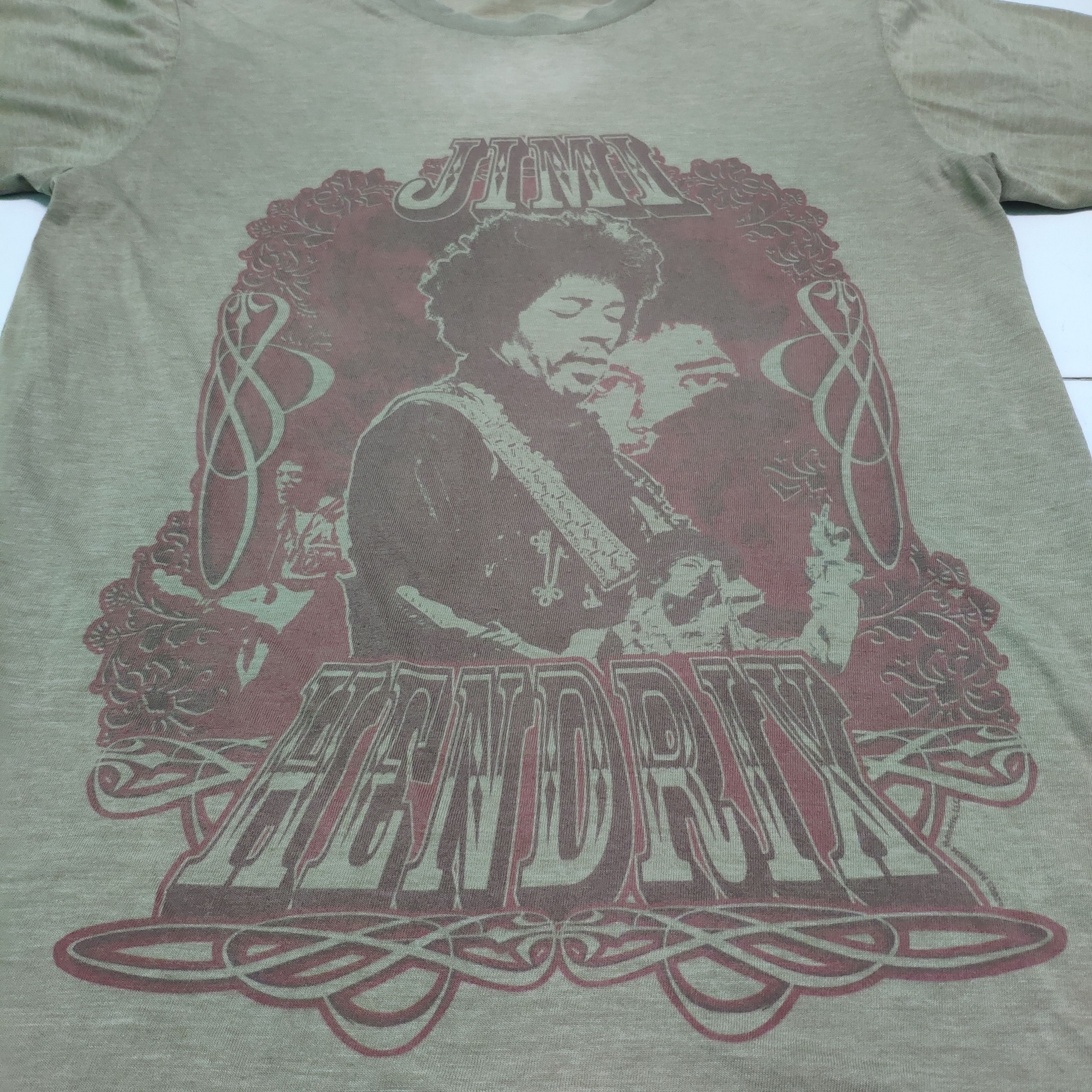 Band Tees × Jimi Hendrix × Vintage Steal 💥 Vintage Jimi Hendrix T Shirt Copyright 2003 Faded Size US S / EU 44-46 / 1 - 1 Thumbnail