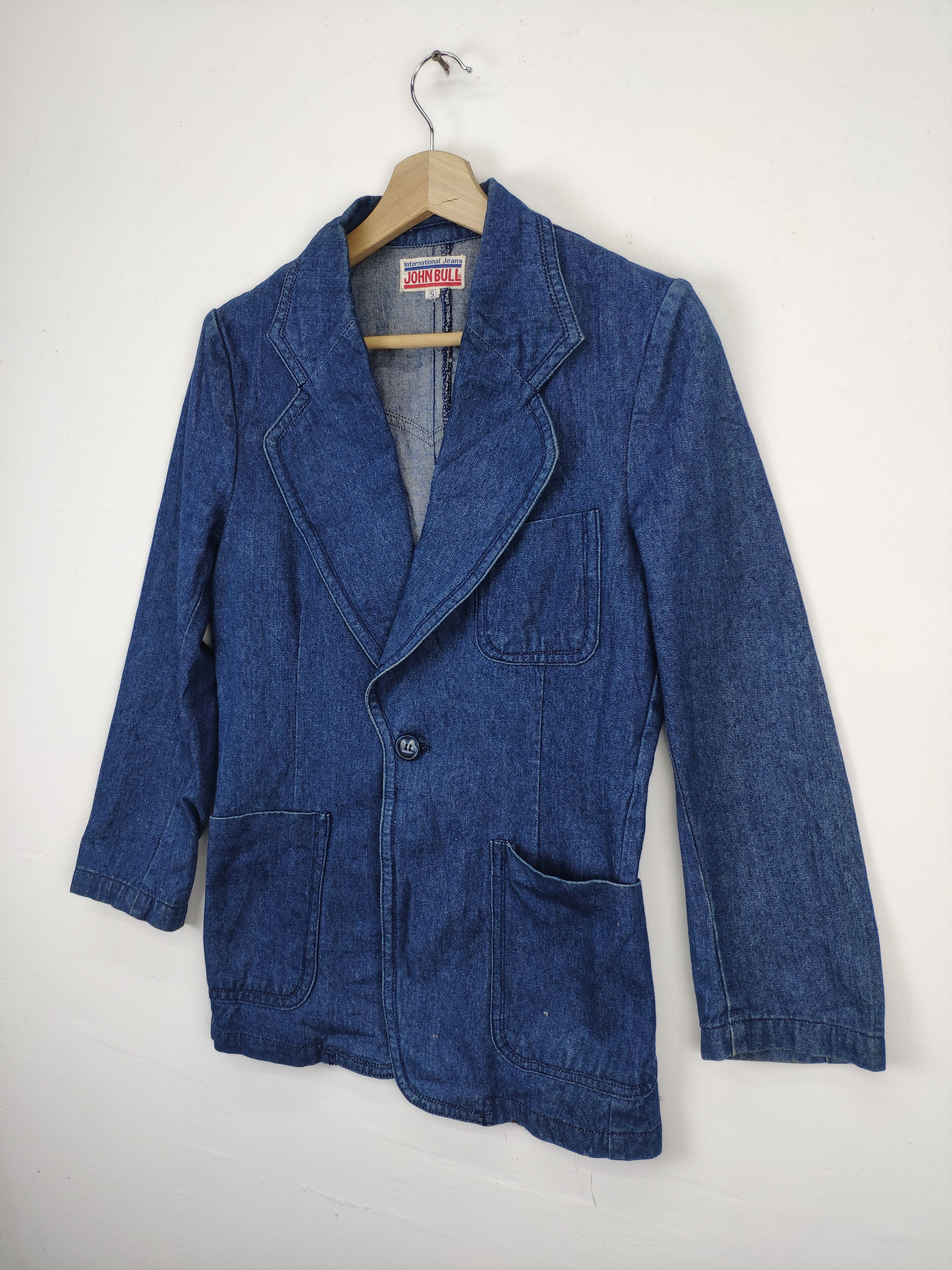 Johnbull × Vintage Vintage John Bull Denim Blazer Size S / US 4 / IT 40 - 6 Thumbnail