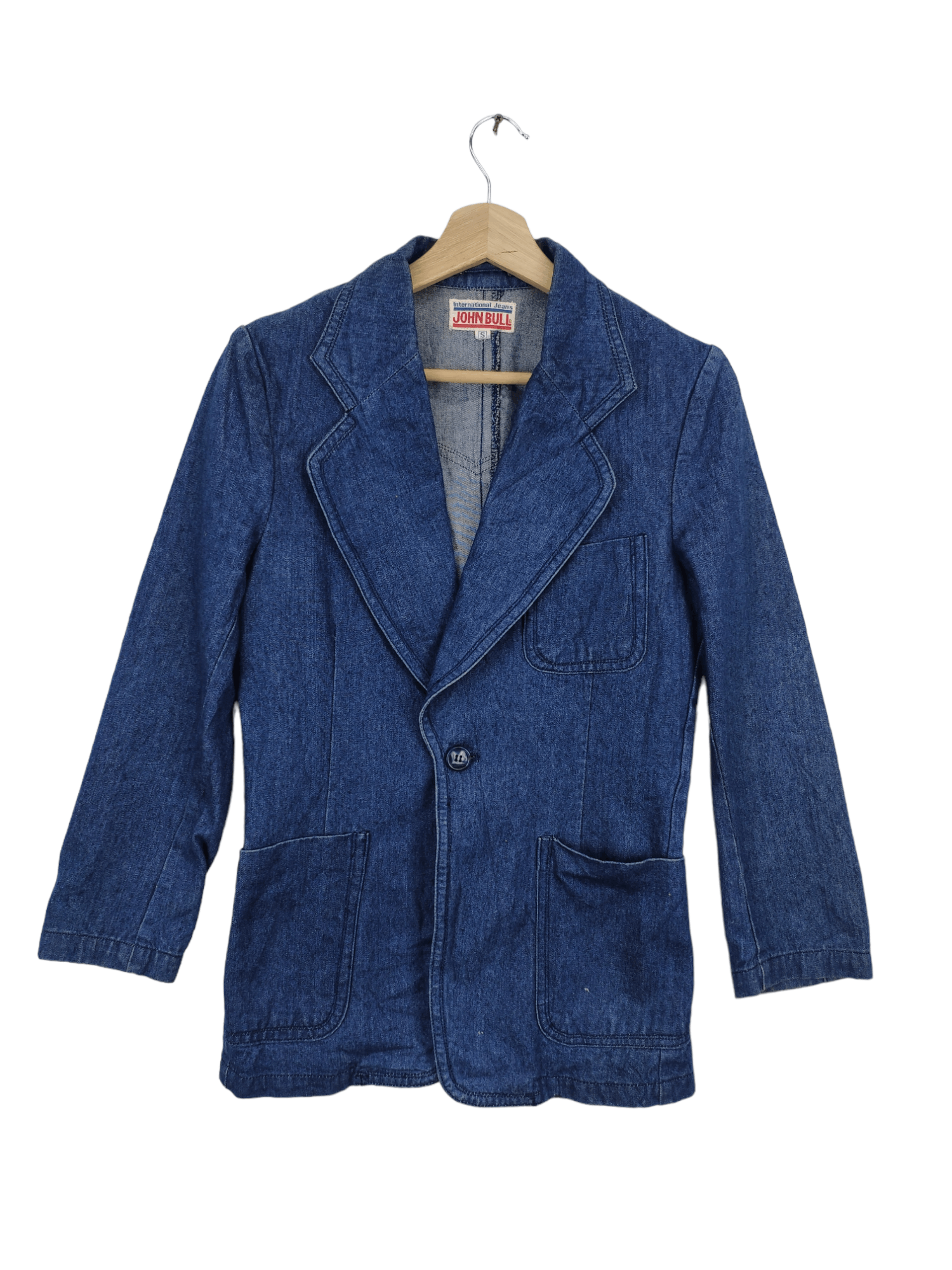 Johnbull × Vintage Vintage John Bull Denim Blazer Size S / US 4 / IT 40 - 1 Thumbnail