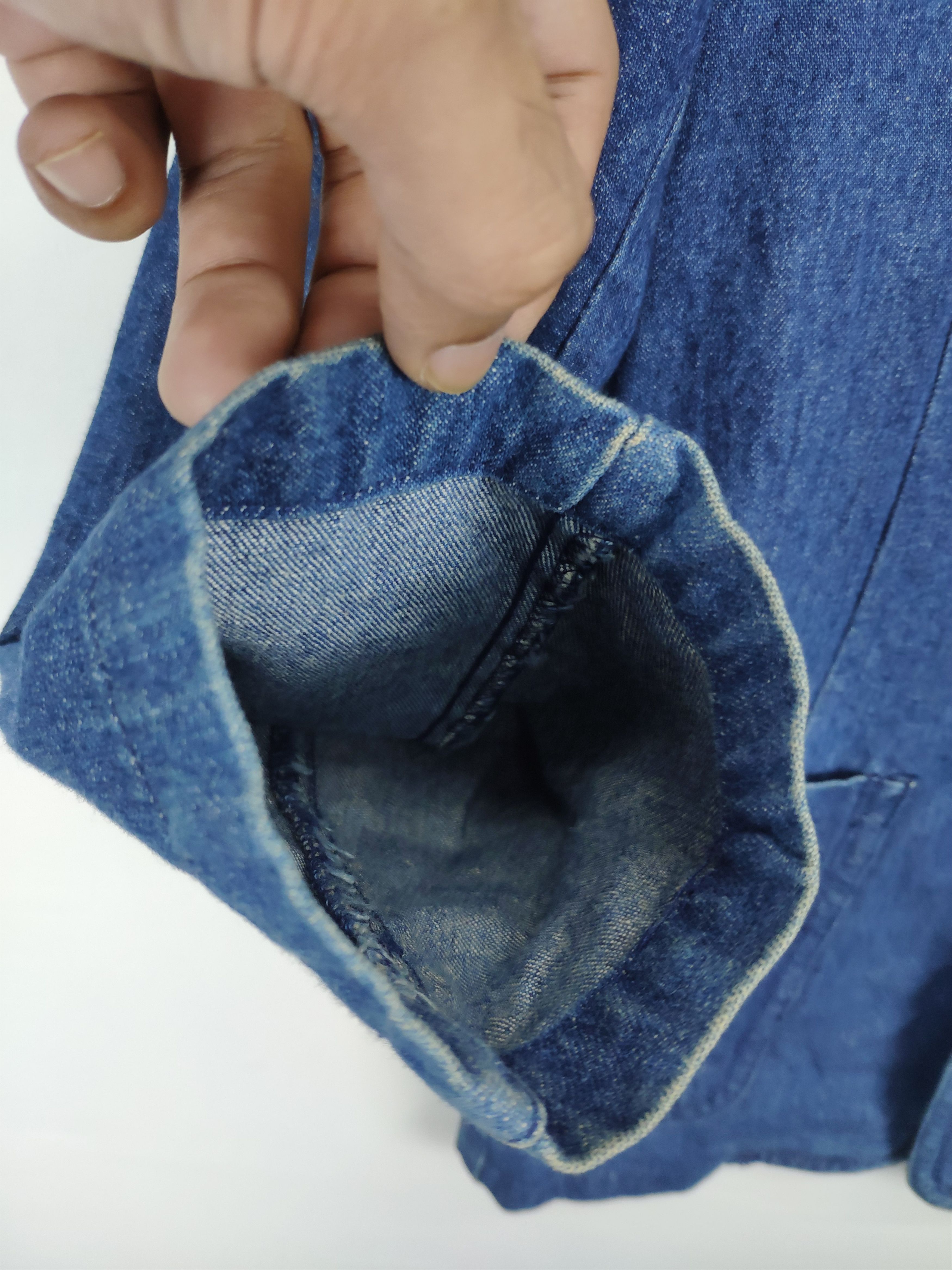 Johnbull × Vintage Vintage John Bull Denim Blazer Size S / US 4 / IT 40 - 9 Thumbnail