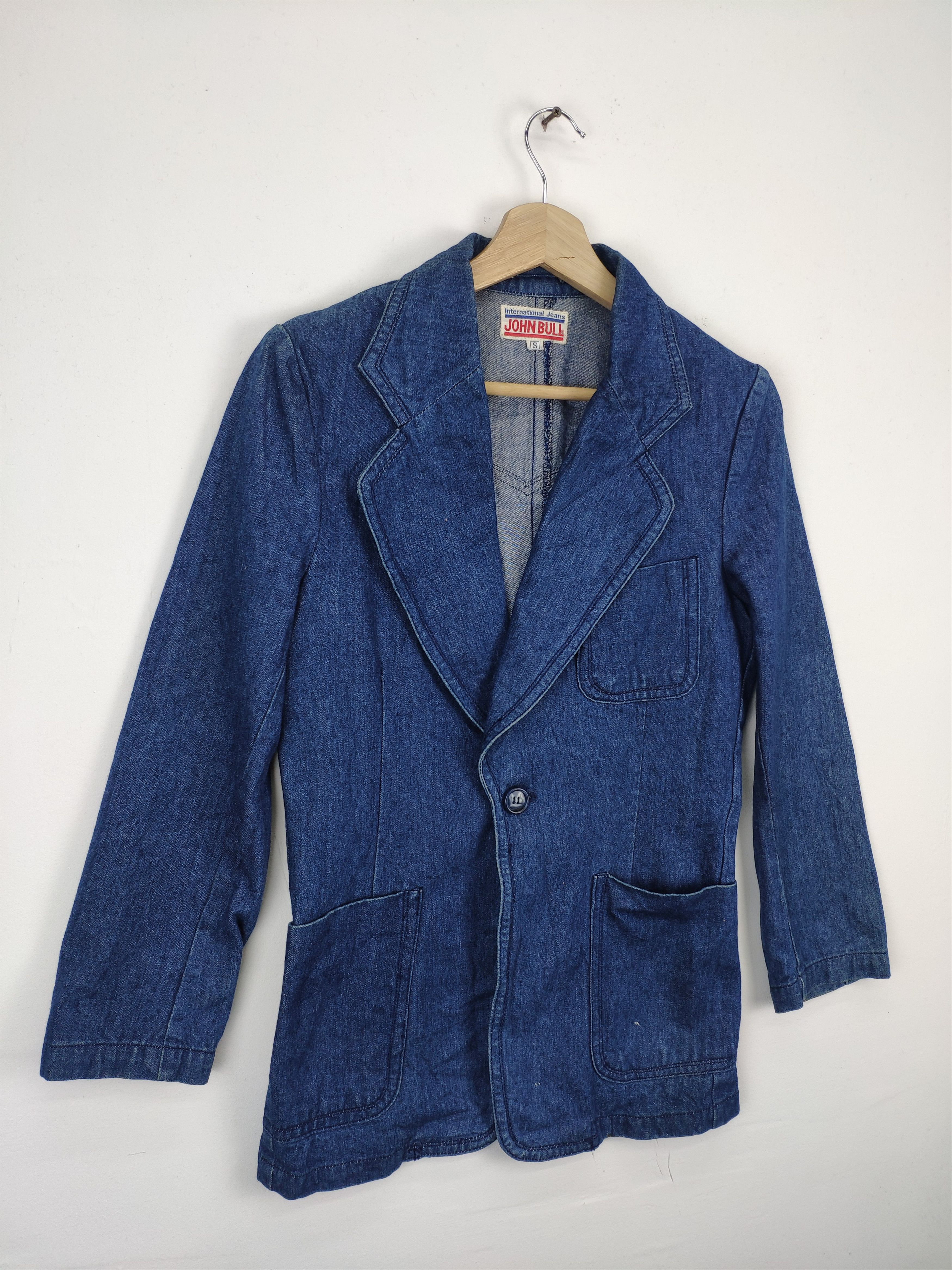 Johnbull × Vintage Vintage John Bull Denim Blazer Size S / US 4 / IT 40 - 7 Thumbnail
