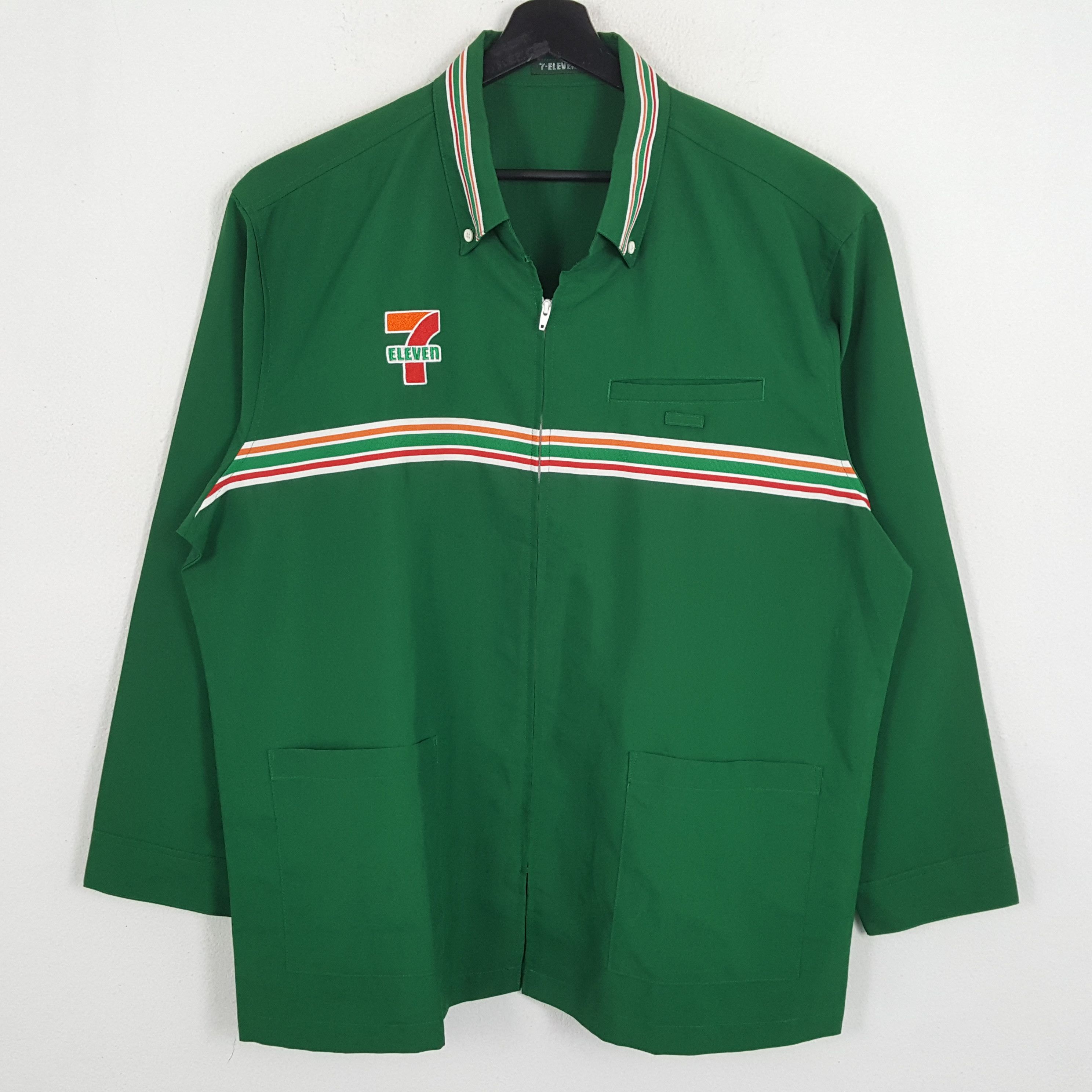 Japanese Brand × Vintage 7 ELEVEN Japanese Brand Workers Uniform Jacket Size US XL / EU 56 / 4 - 3 Thumbnail