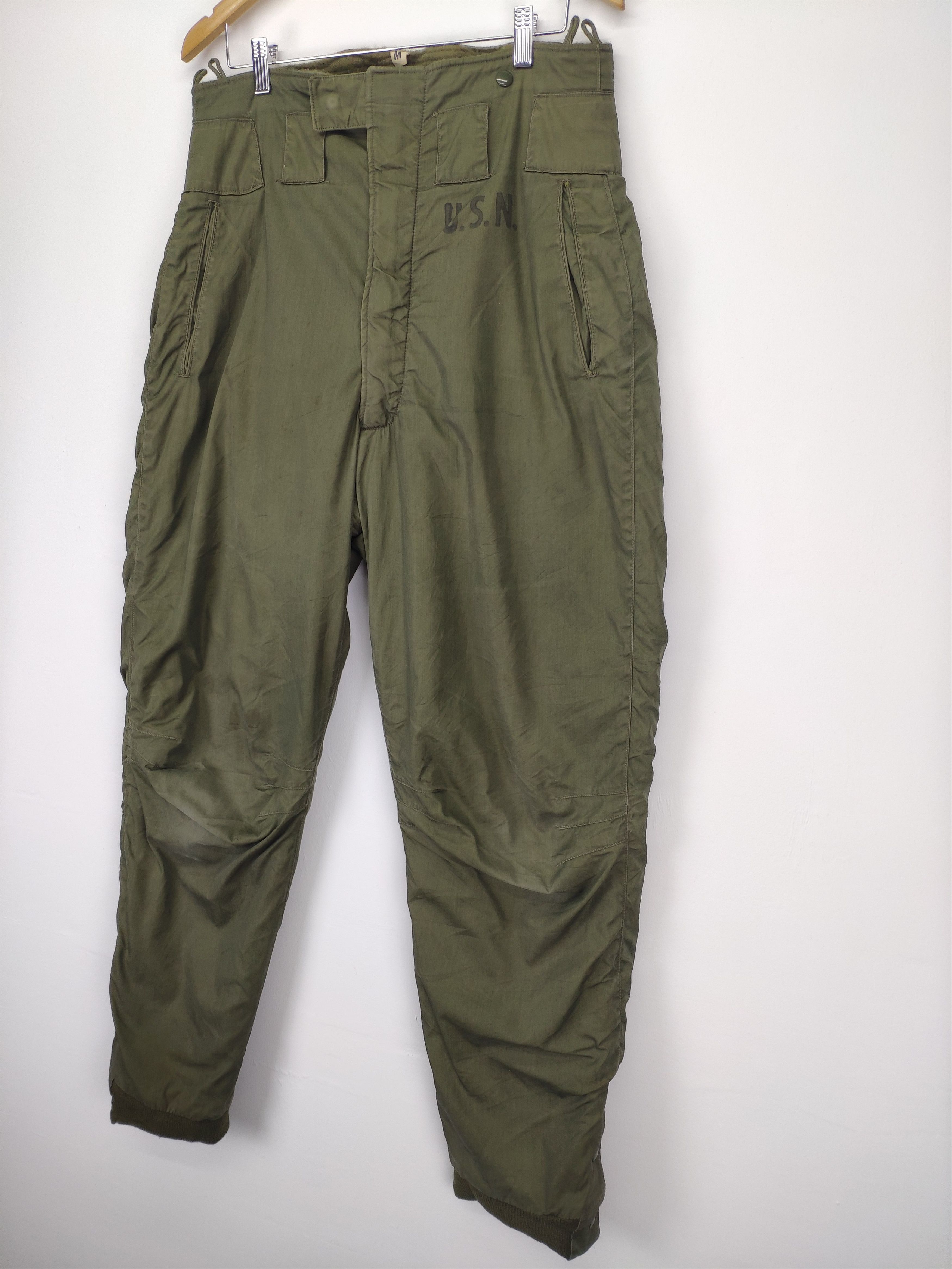 Vintage Vintage 50s 60s Cold Weather USN Military Pants WWII Size US 35 - 2 Thumbnail