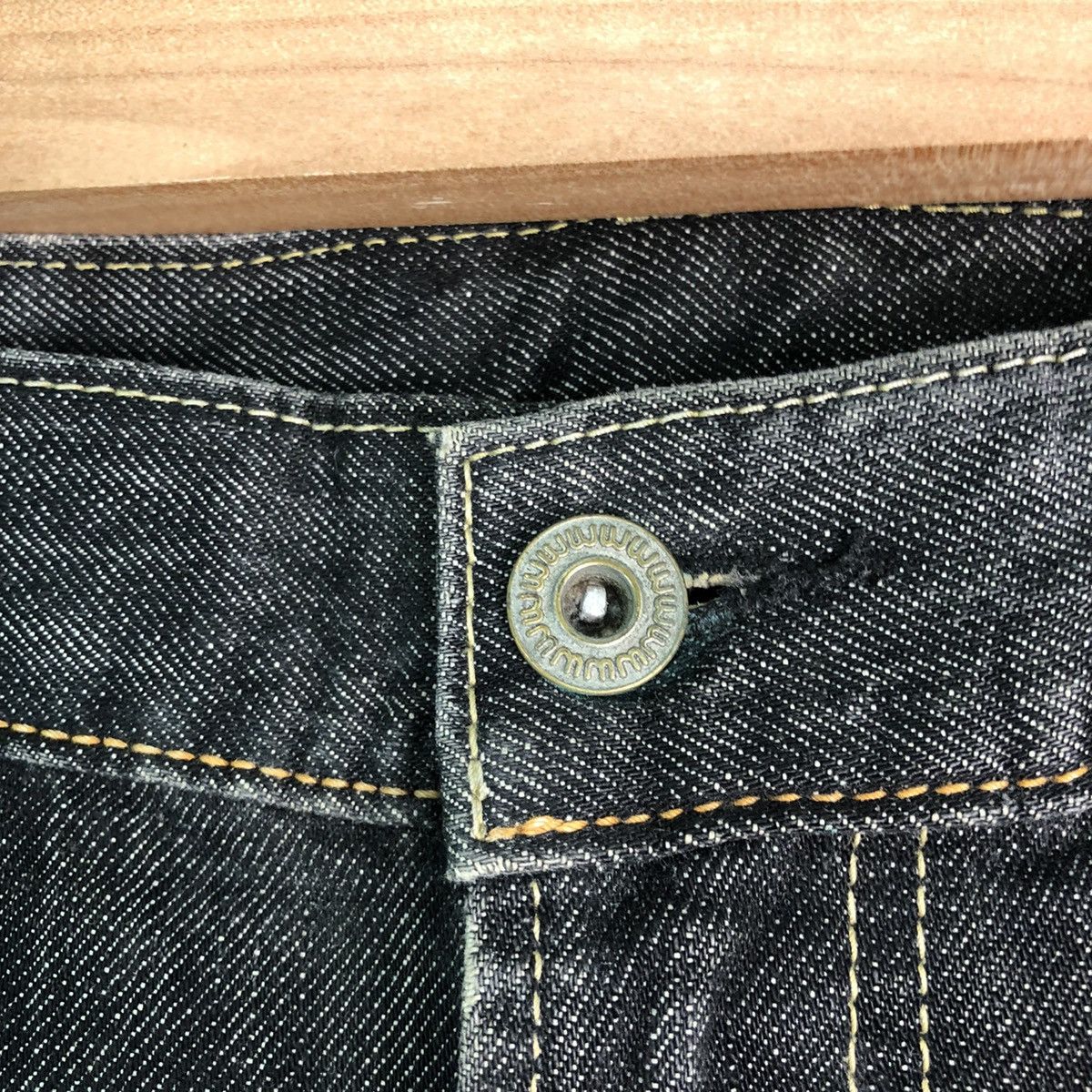 DL Japan UJ Black distressed Denim Jeans Pants #c156