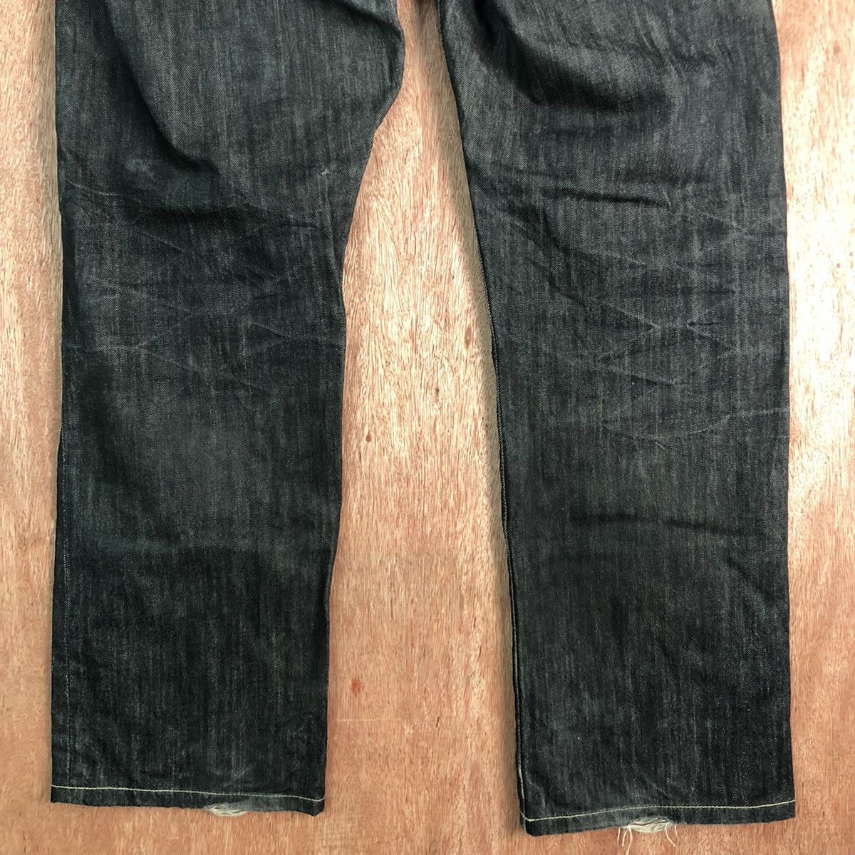 DL Japan UJ Black distressed Denim Jeans Pants #c156