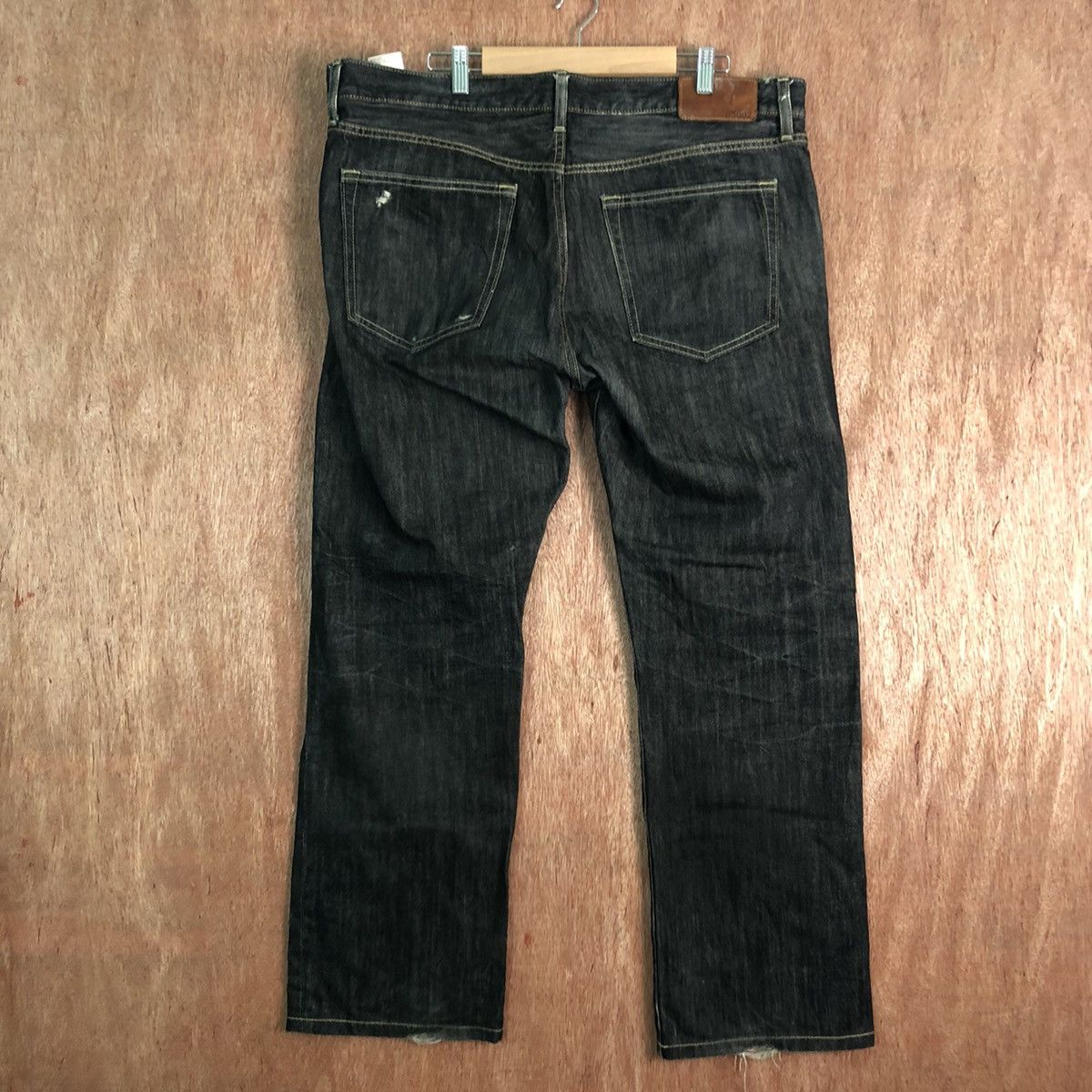 DL Japan UJ Black distressed Denim Jeans Pants #c156